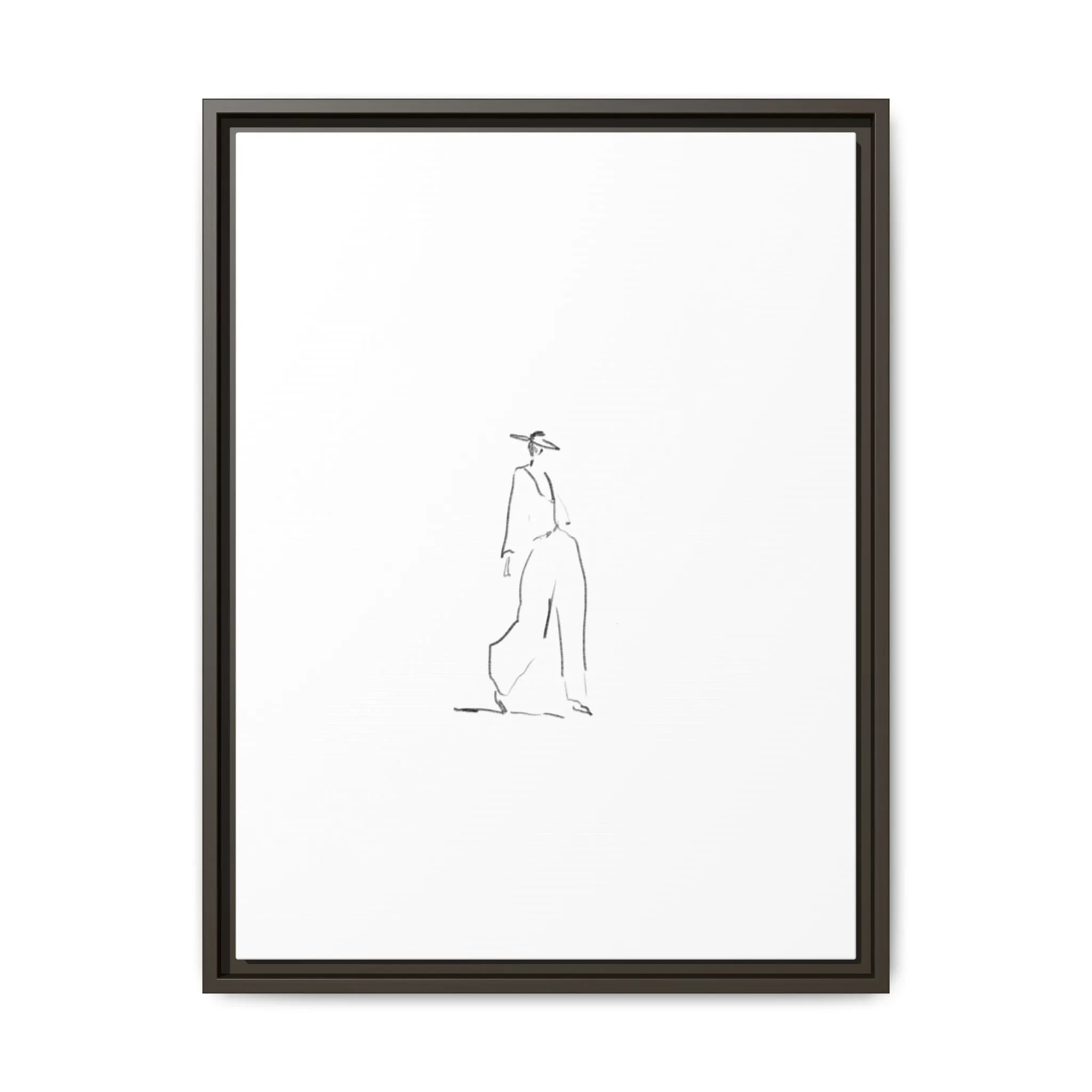 Chic Fashion Illustration Canvas Print - Framed Art Decor