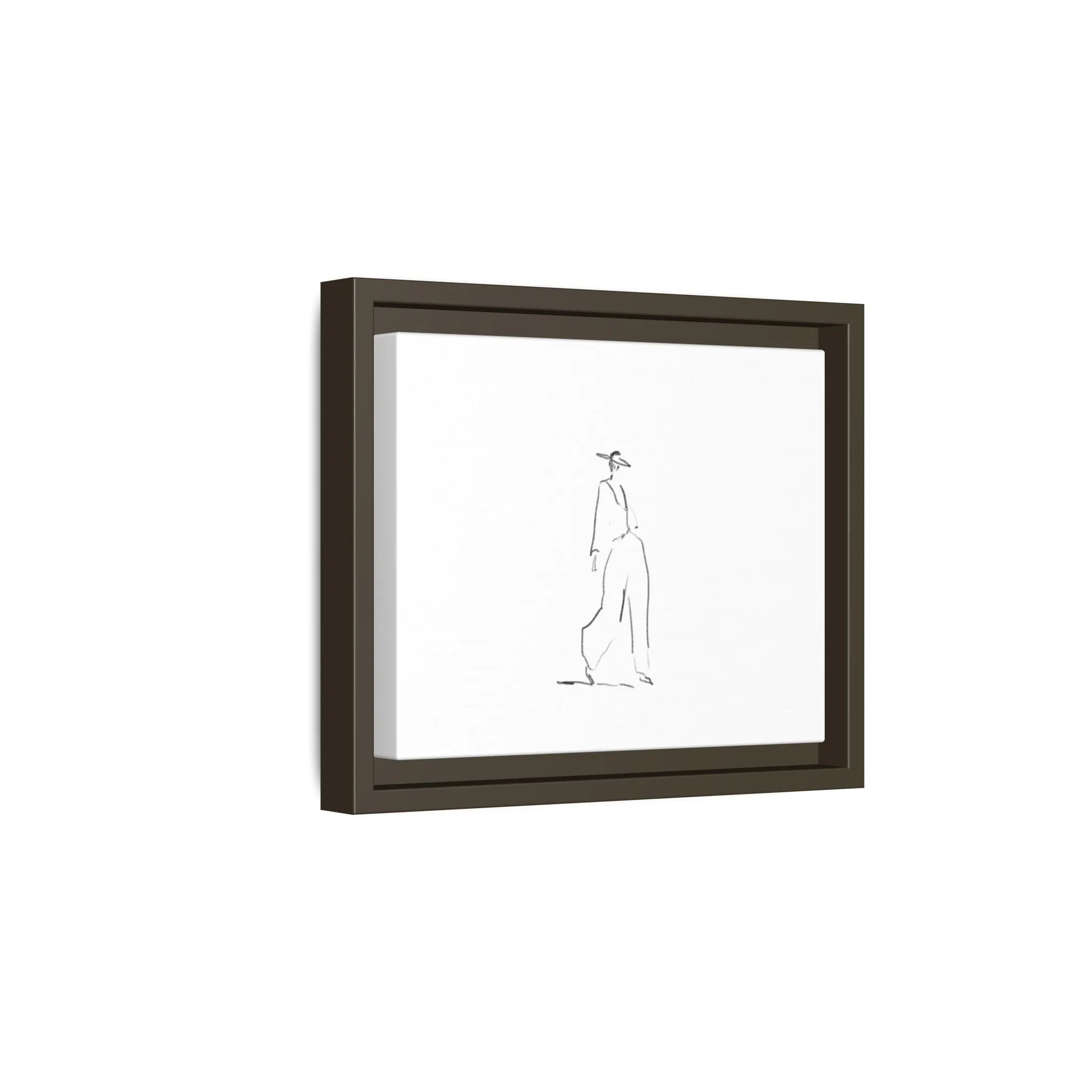 Chic Fashion Illustration Canvas Print - Framed Art Decor