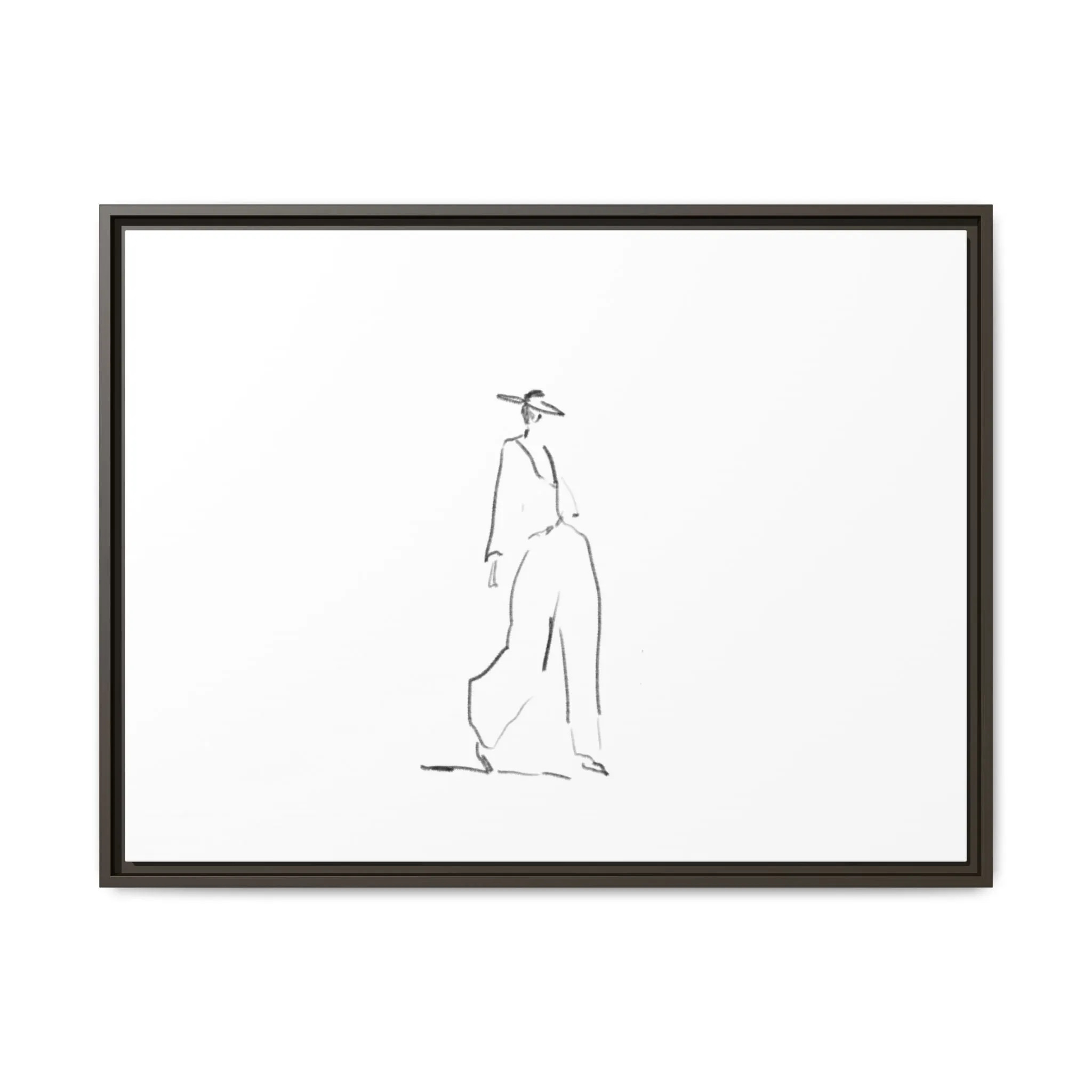 Chic Fashion Illustration Canvas Print - Framed Art Decor