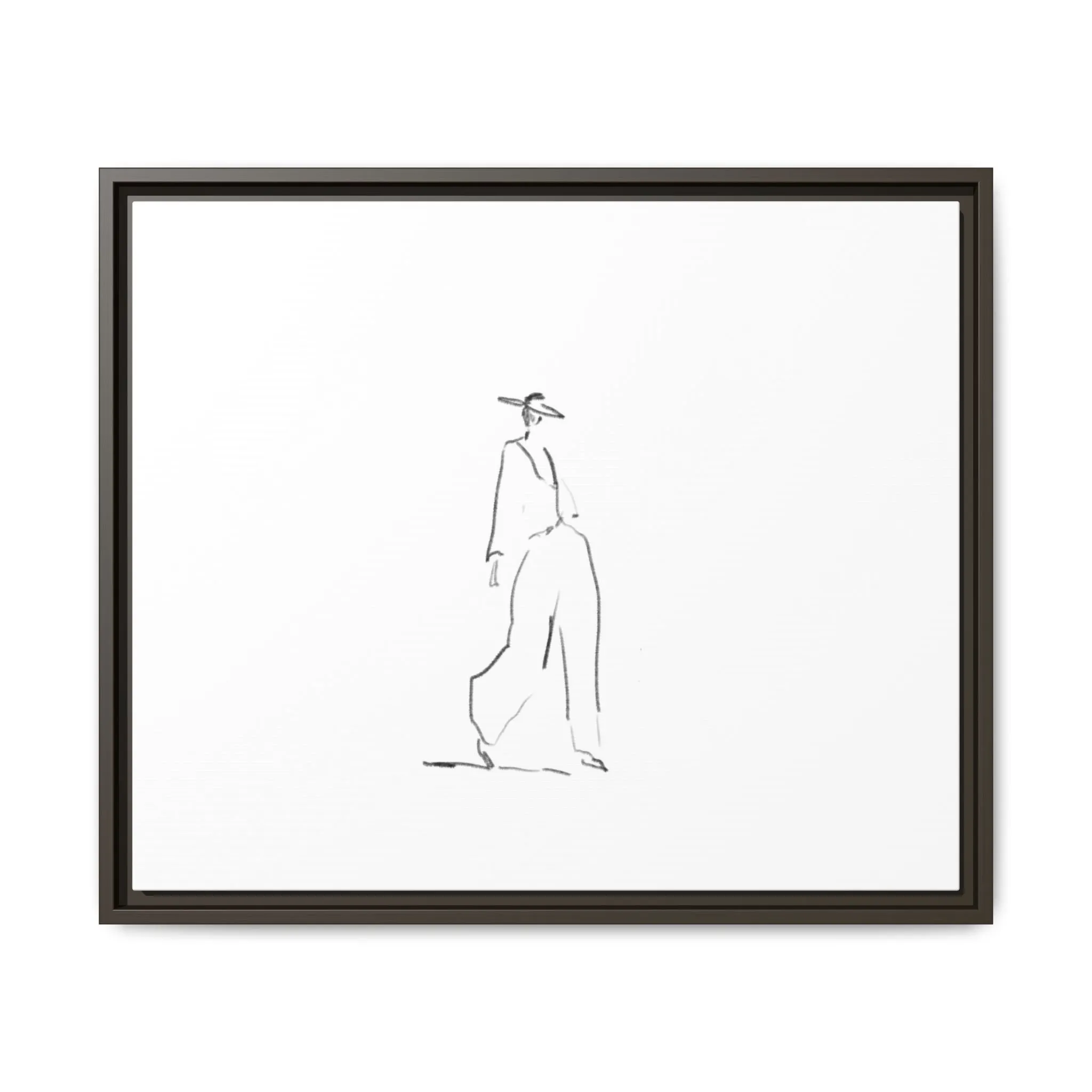 Chic Fashion Illustration Canvas Print - Framed Art Decor