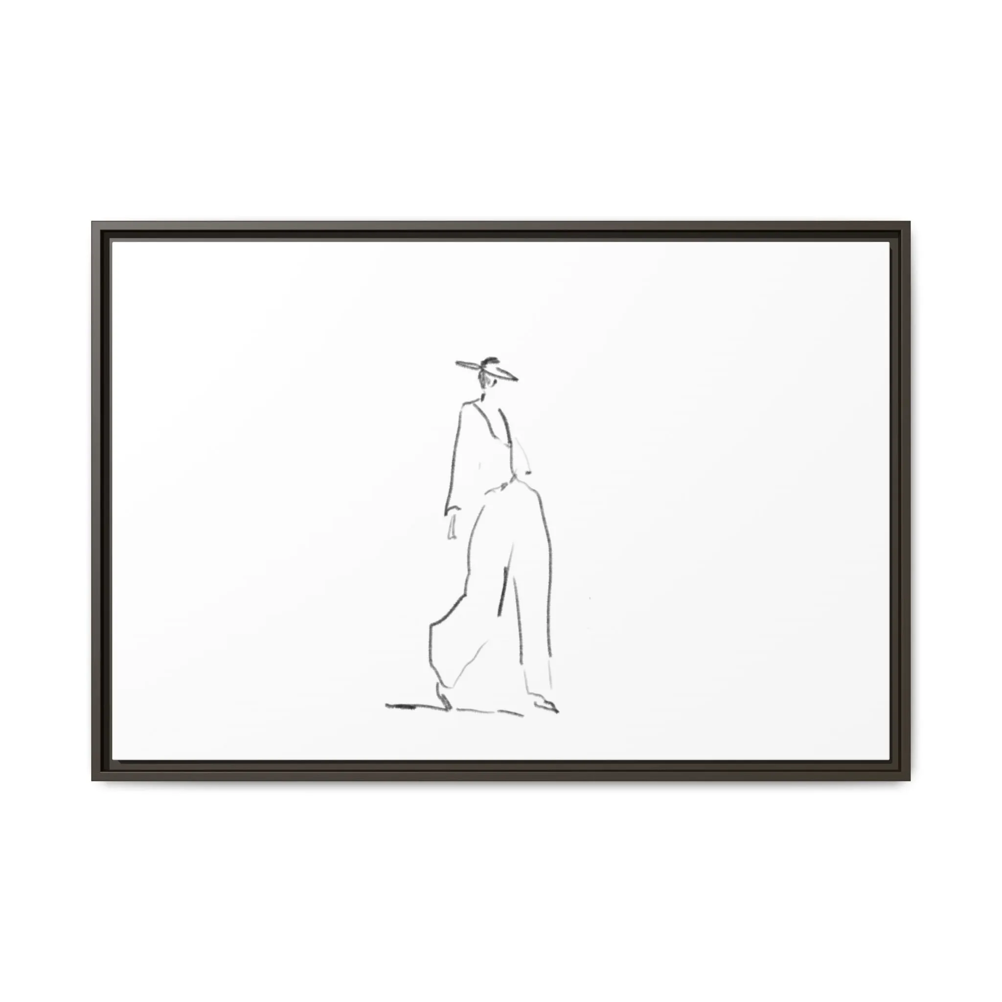 Chic Fashion Illustration Canvas Print - Framed Art Decor