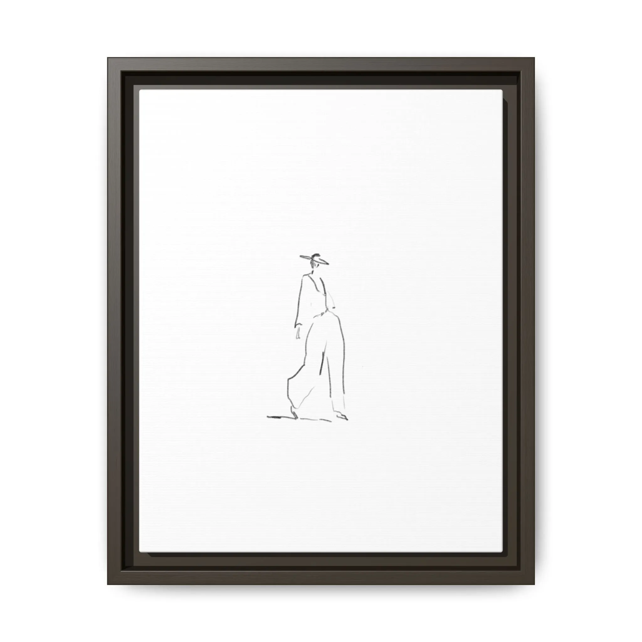Chic Fashion Illustration Canvas Print - Framed Art Decor