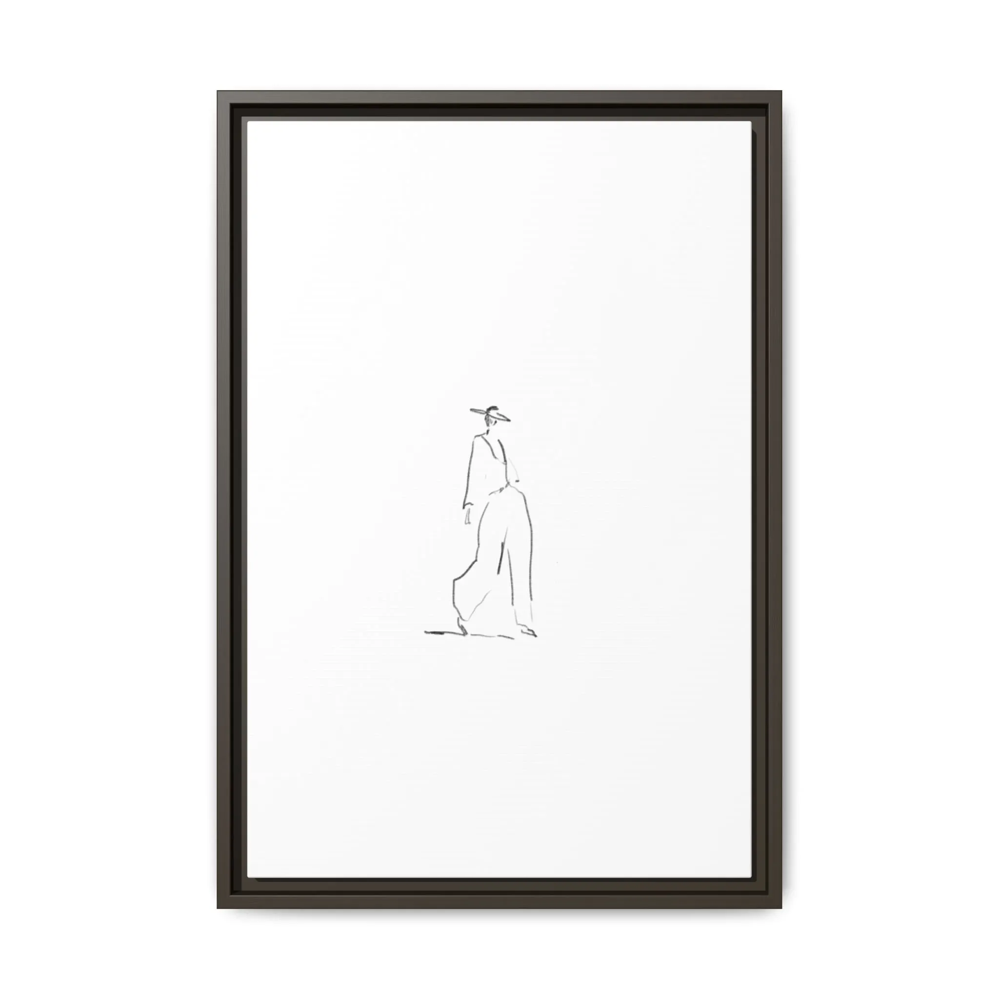 Chic Fashion Illustration Canvas Print - Framed Art Decor