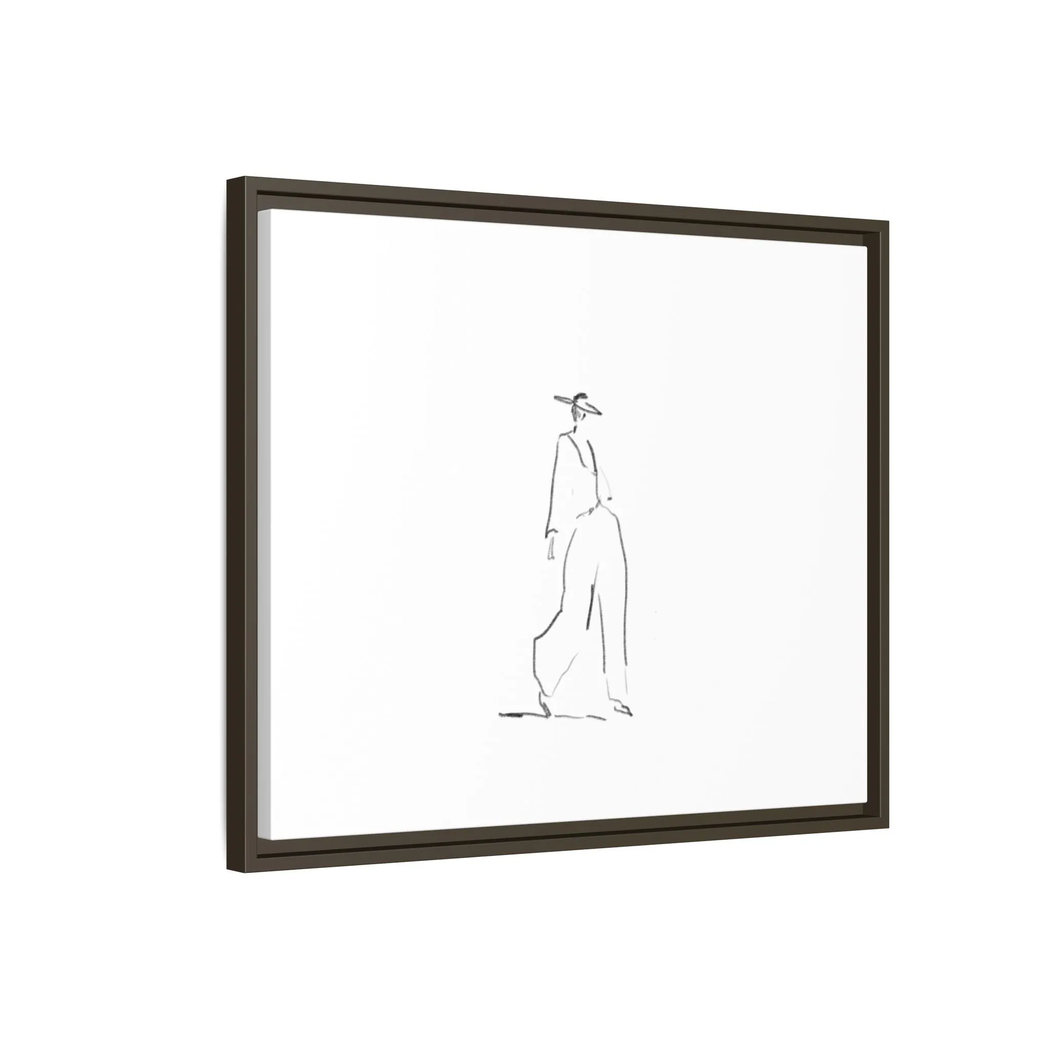 Chic Fashion Illustration Canvas Print - Framed Art Decor