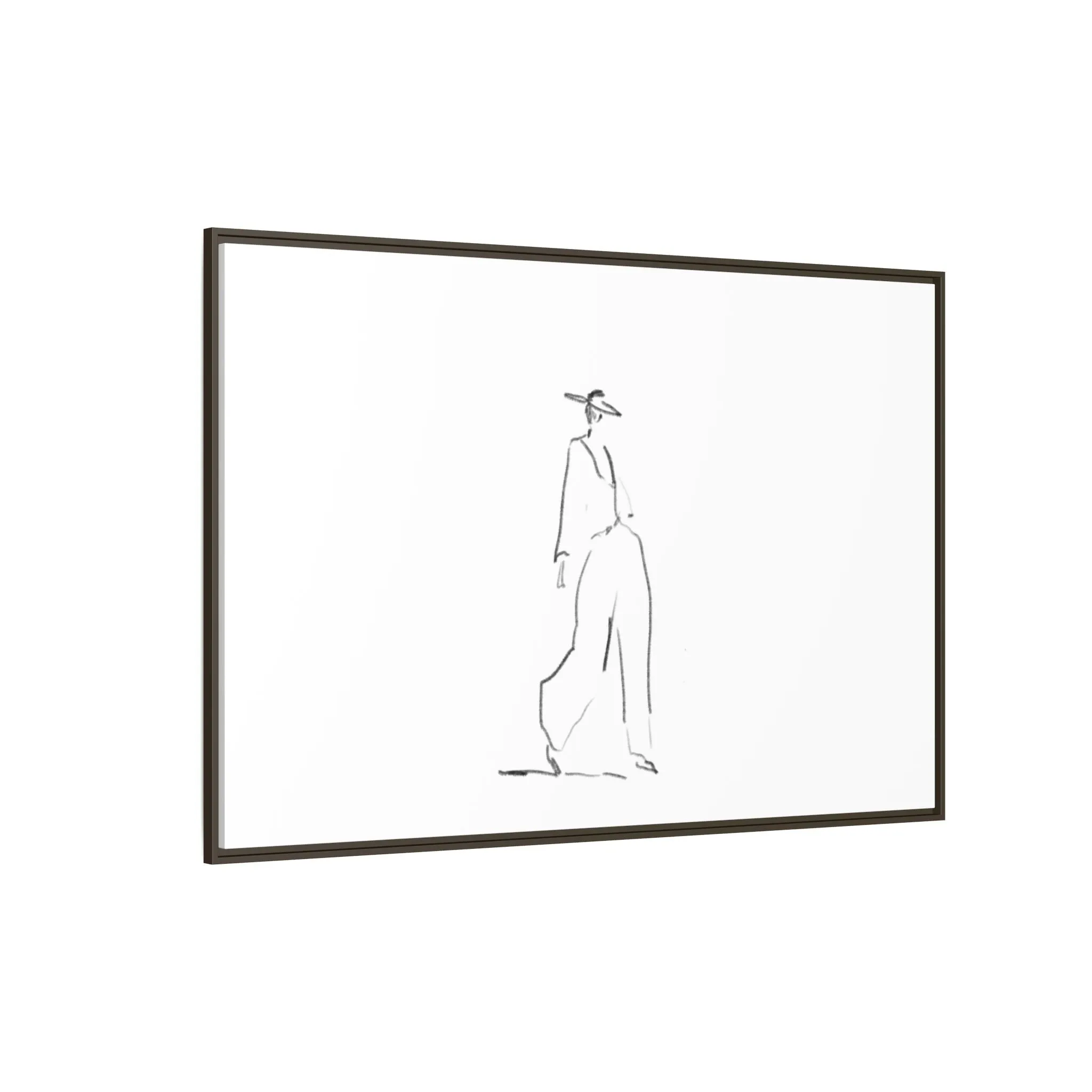 Chic Fashion Illustration Canvas Print - Framed Art Decor