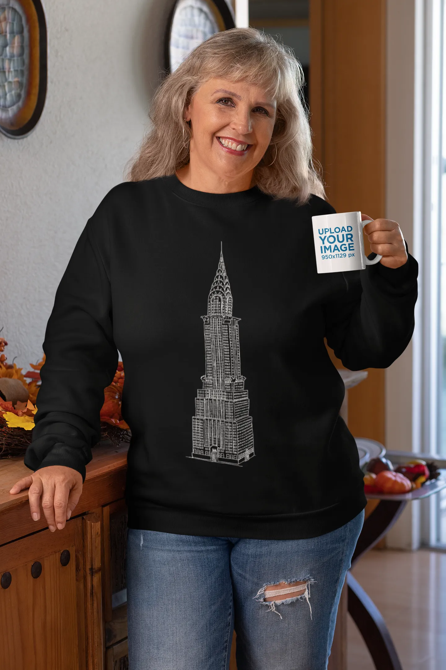 Chrysler Building - Unisex Heavy Blend™ Crewneck Sweatshirt