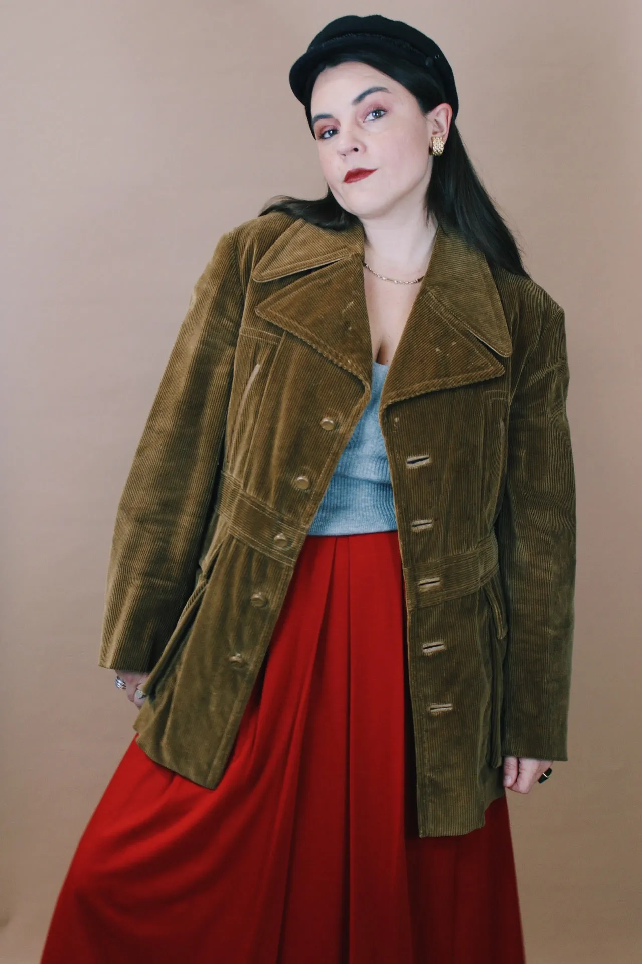 Corduroy Pea Coat