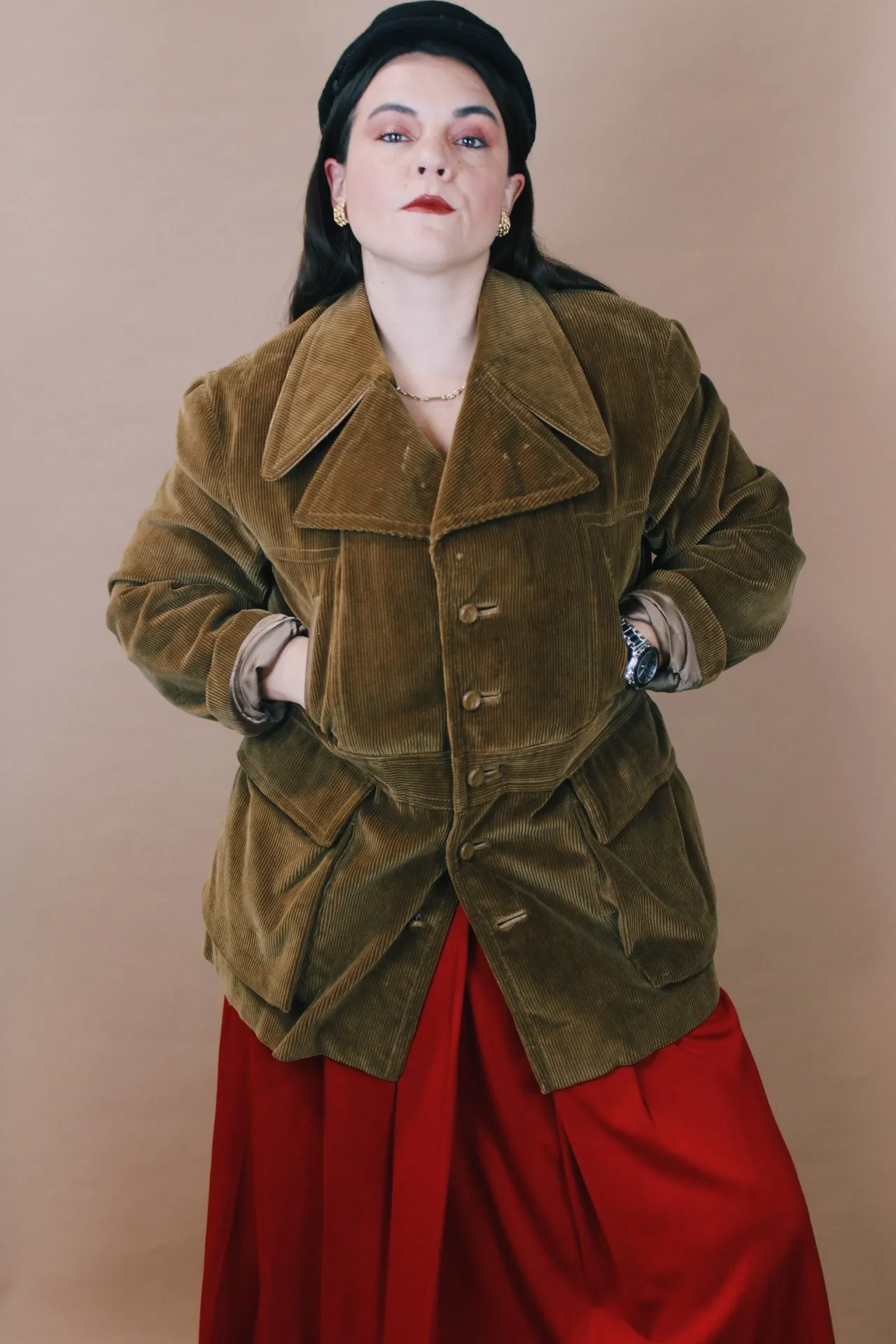 Corduroy Pea Coat