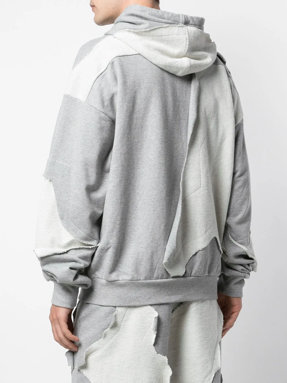CUT ME UP ZIP-UP HOODIE HEATHER GREY