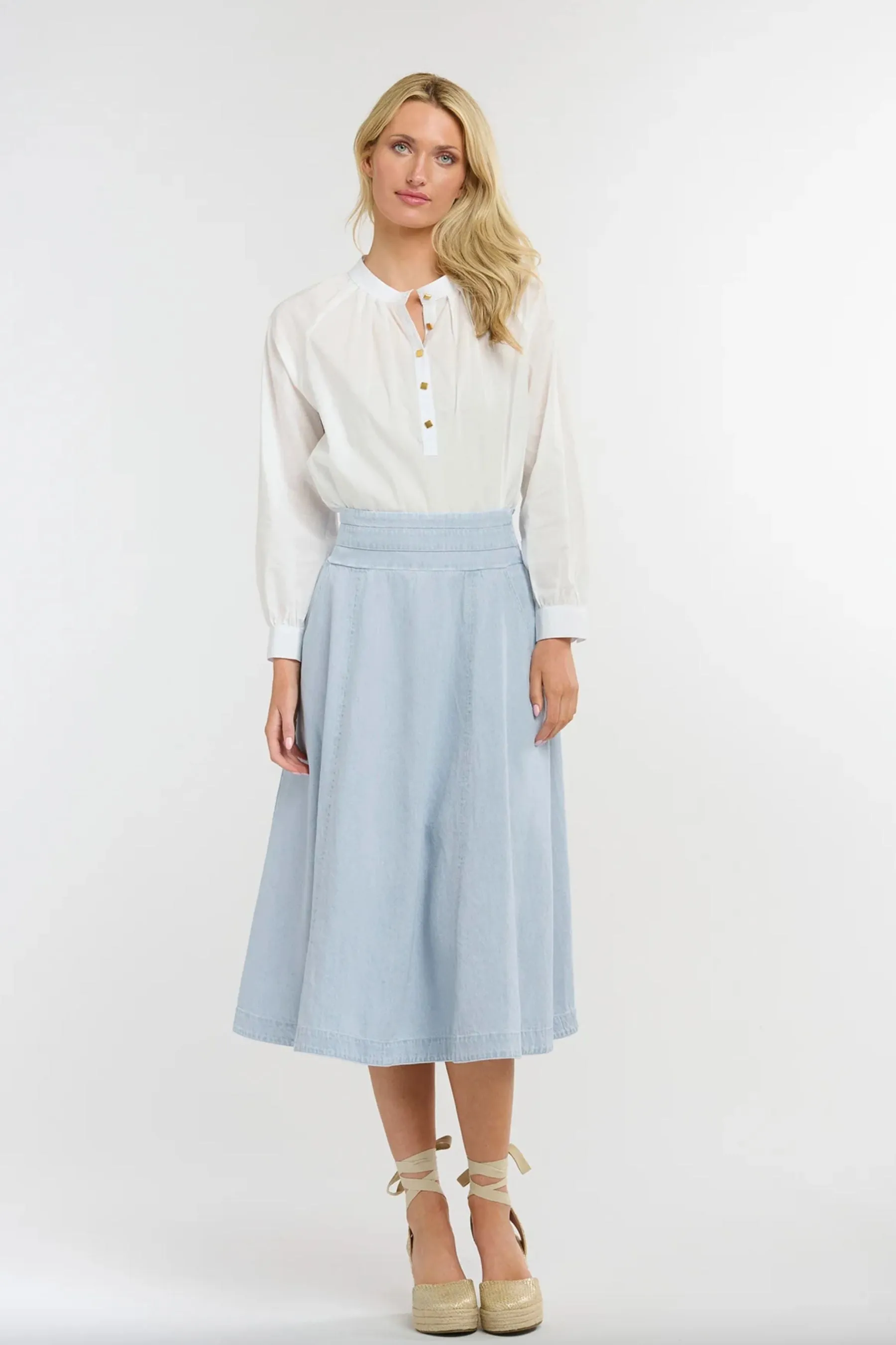 Dakota Skirt | Light Wash Denim