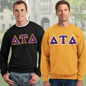 Delta Tau Delta 9oz. Crewneck Sweatshirt, 2-Pack Bundle Deal - G120 - TWILL