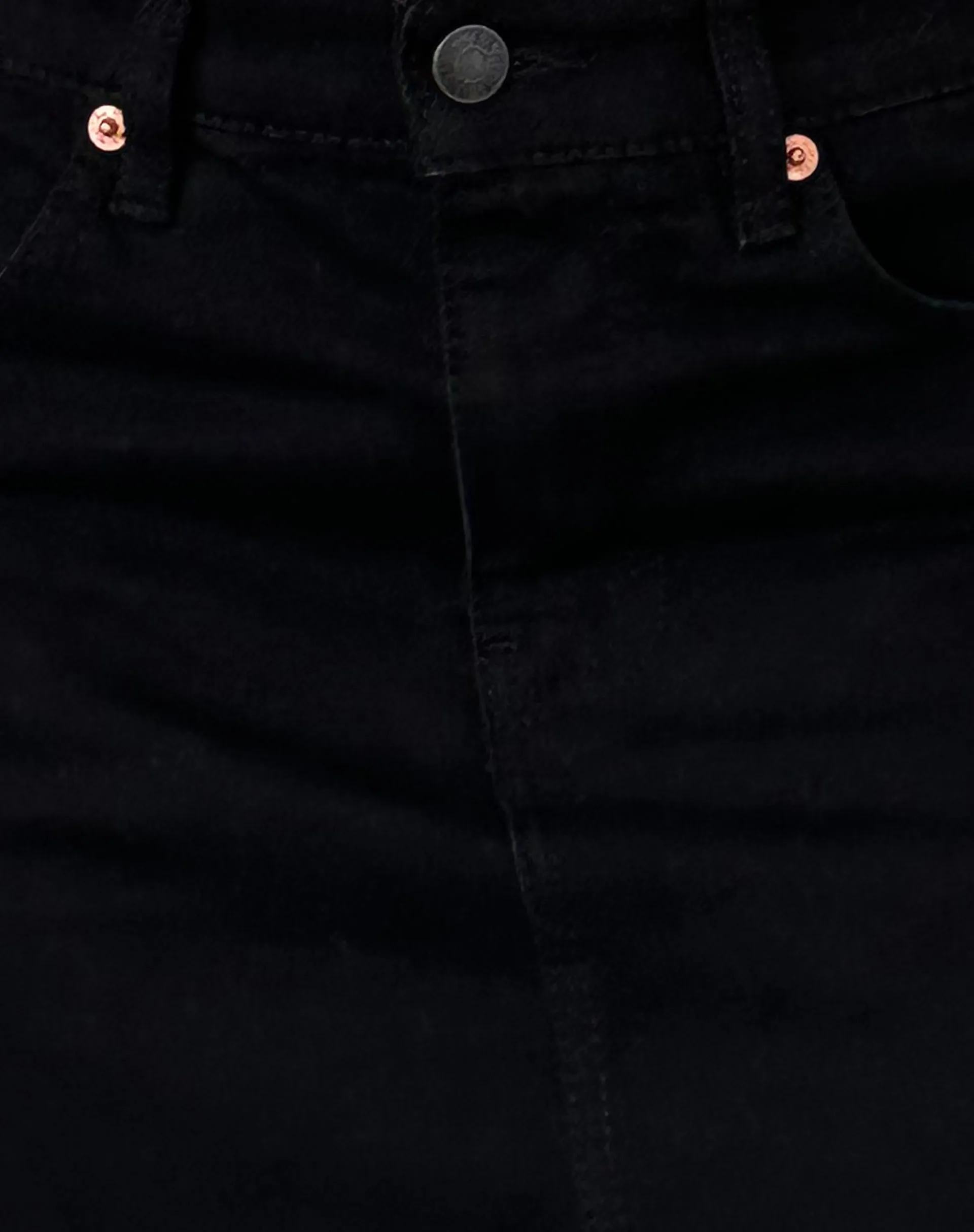 Denim Mini Skirt in Rinse Black