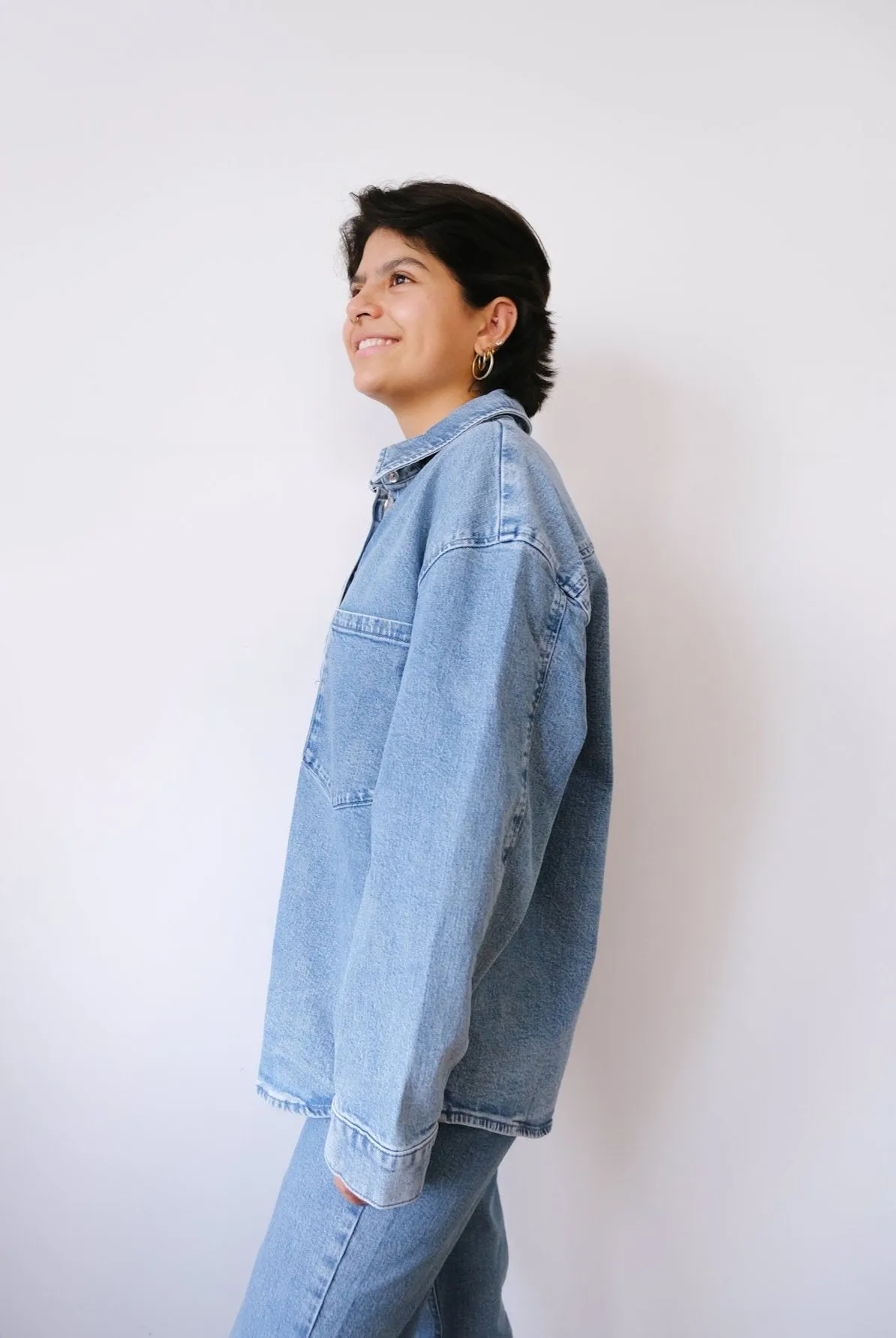denim shirt - solace - light blue