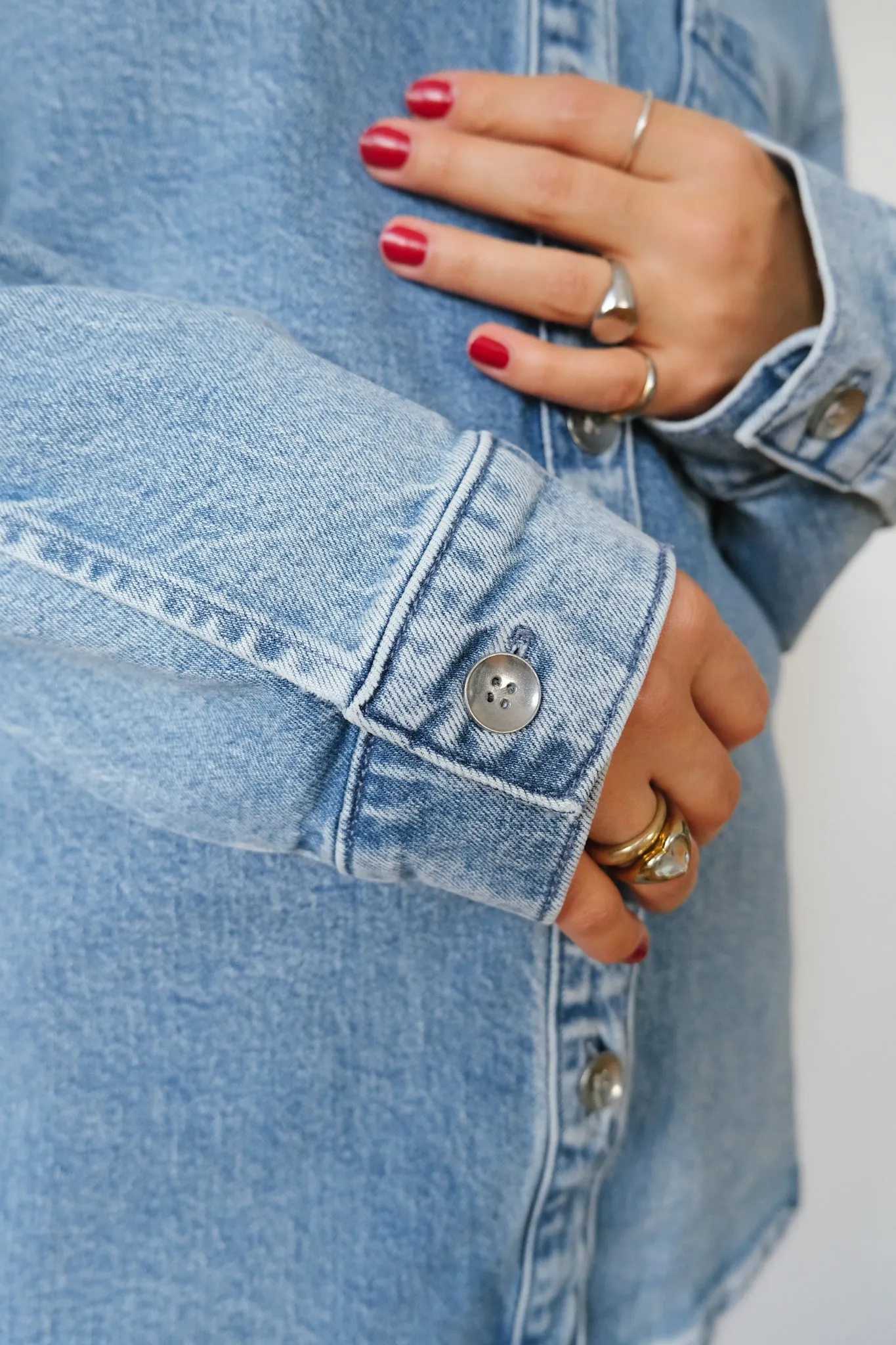 denim shirt - solace - light blue