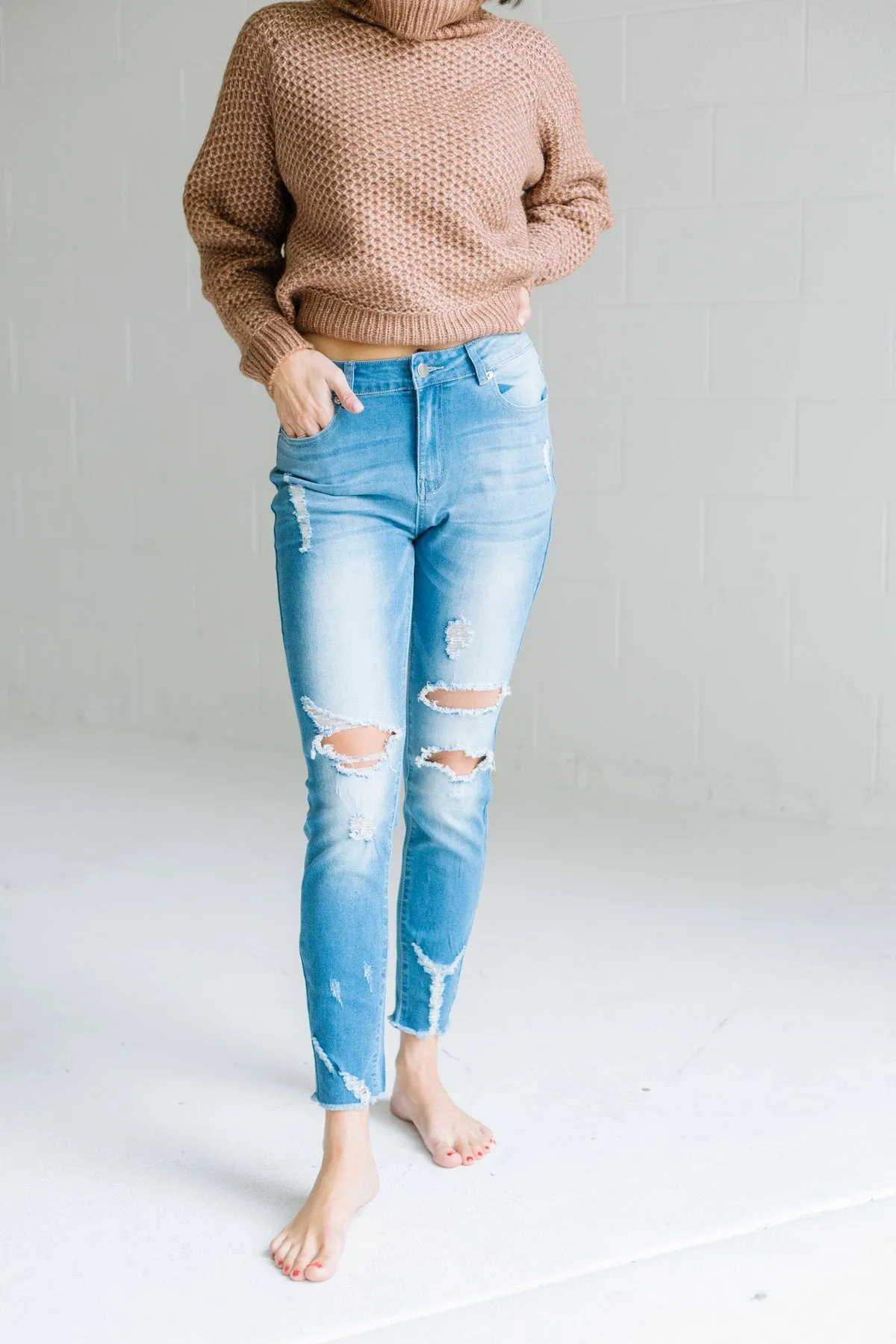 Distressed Skinny Jeans