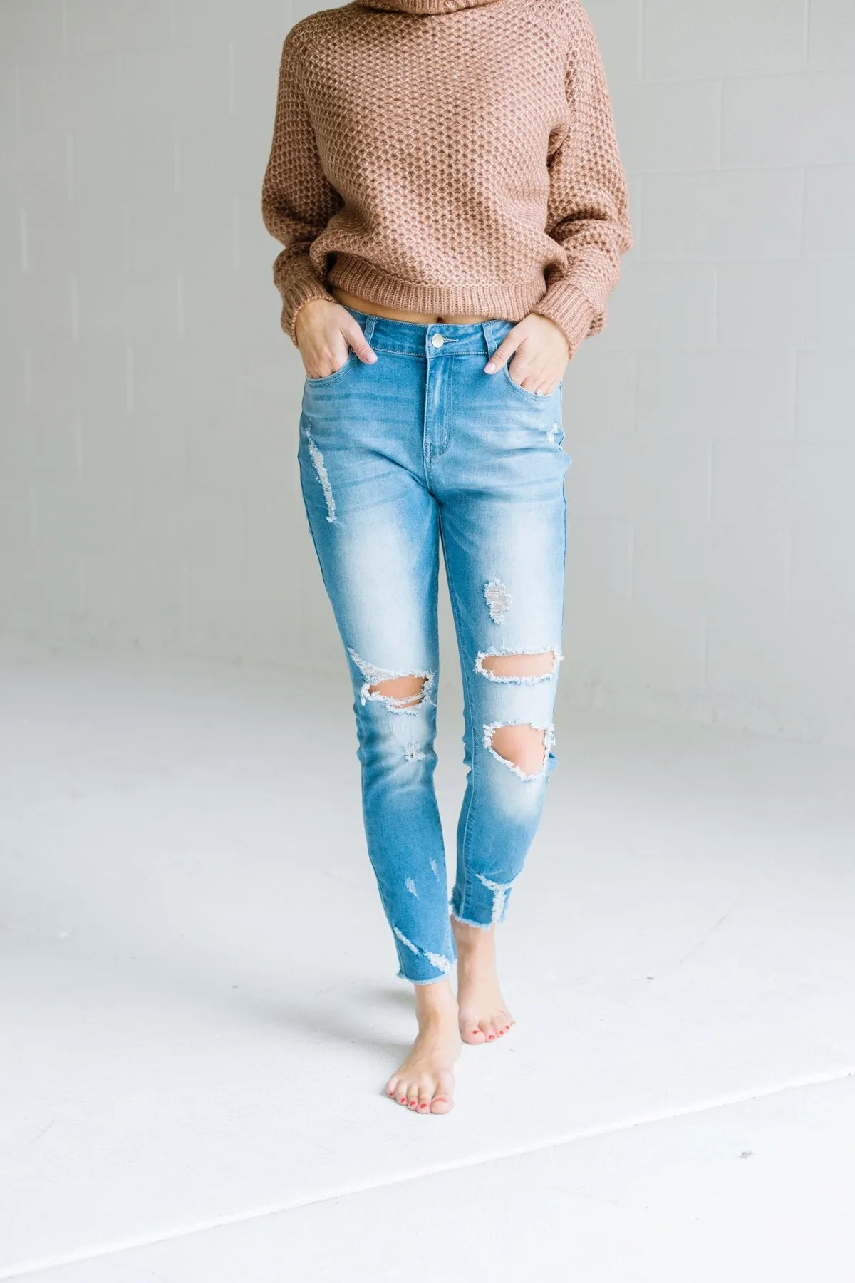 Distressed Skinny Jeans