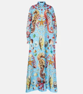 Dolce&Gabbana Capri printed silk kaftan