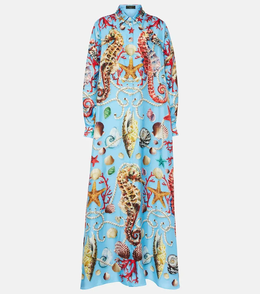 Dolce&Gabbana Capri printed silk kaftan