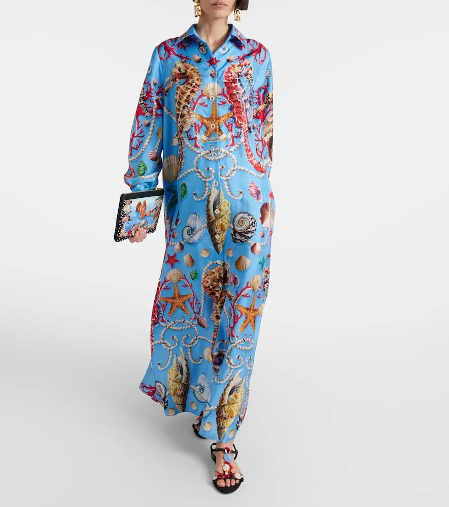 Dolce&Gabbana Capri printed silk kaftan