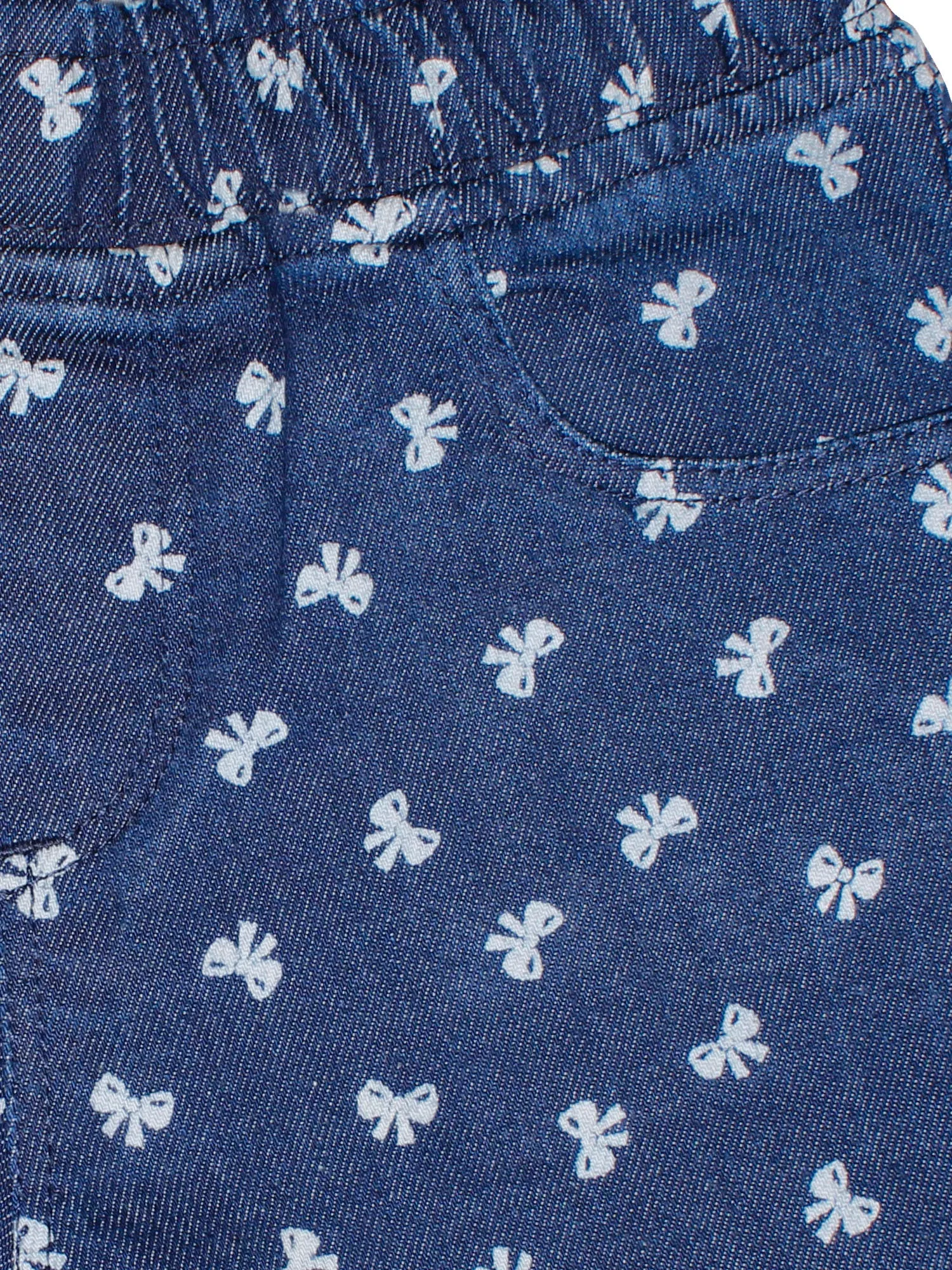 Girls Stretchable Denim Shorts