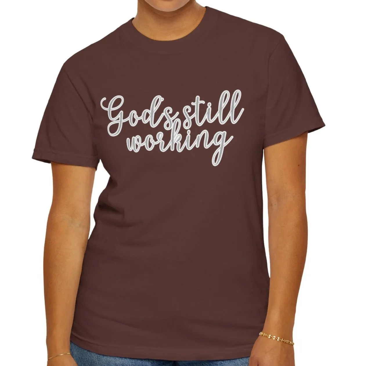 God's Still Working Women's Comfort Colors Tee