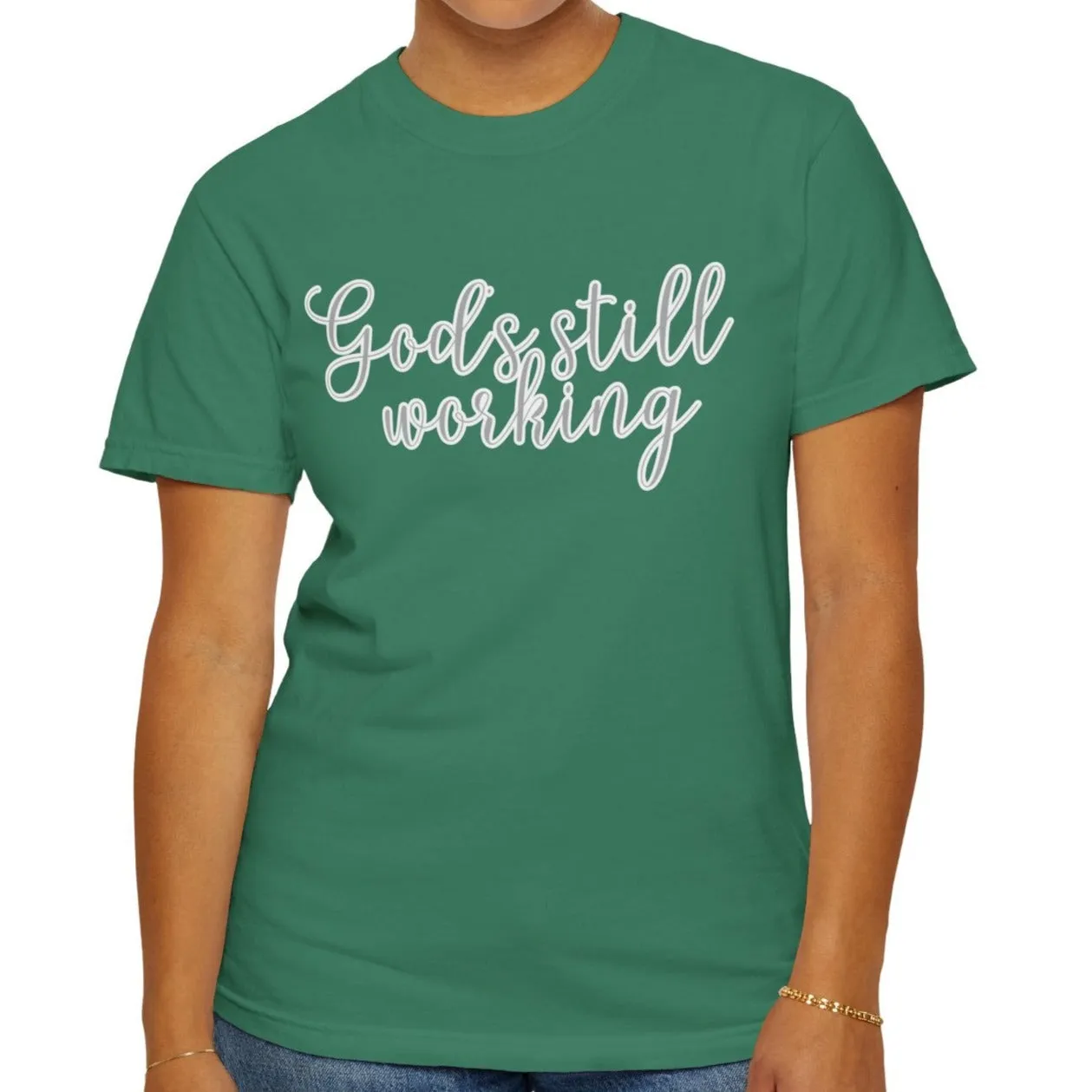 God's Still Working Women's Comfort Colors Tee
