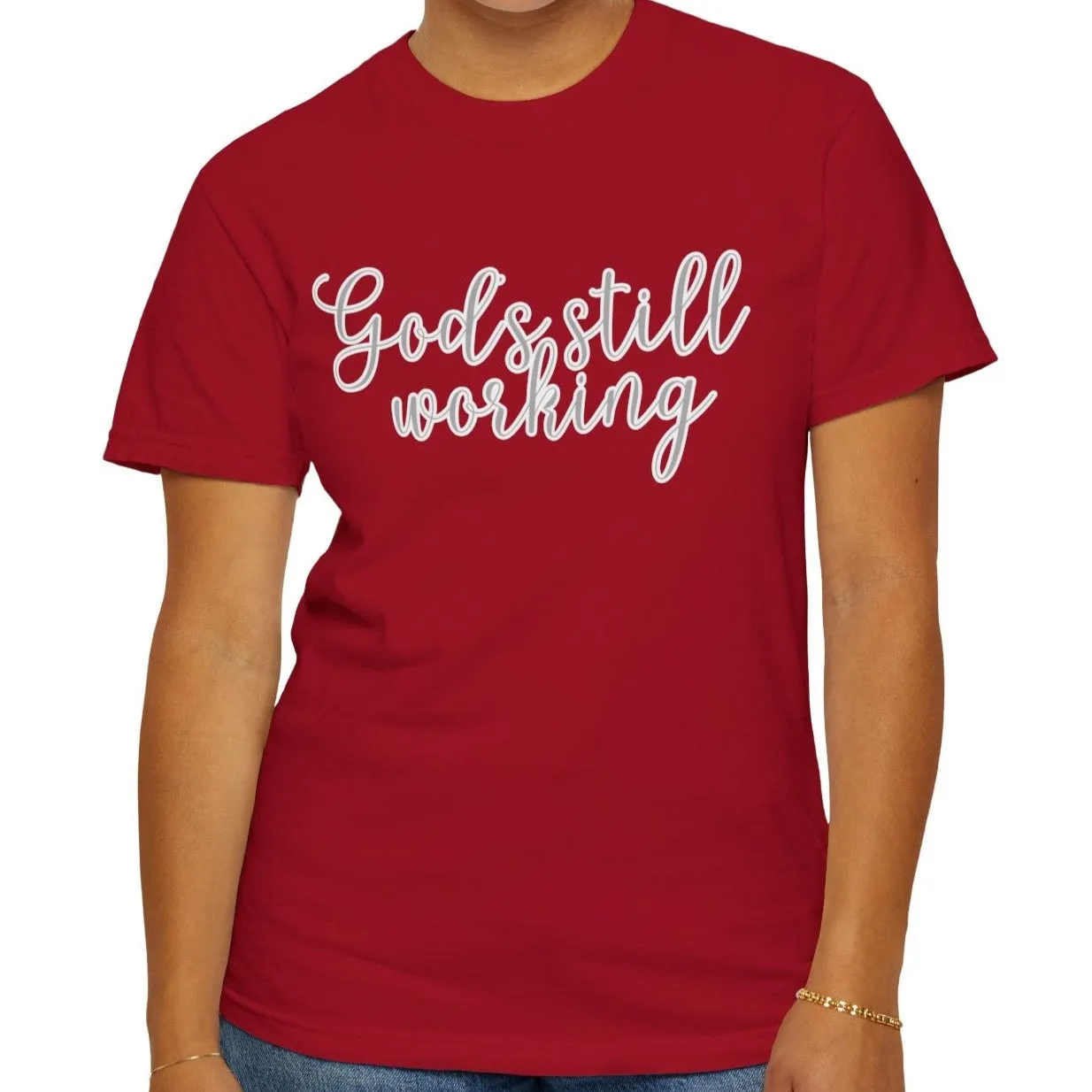 God's Still Working Women's Comfort Colors Tee