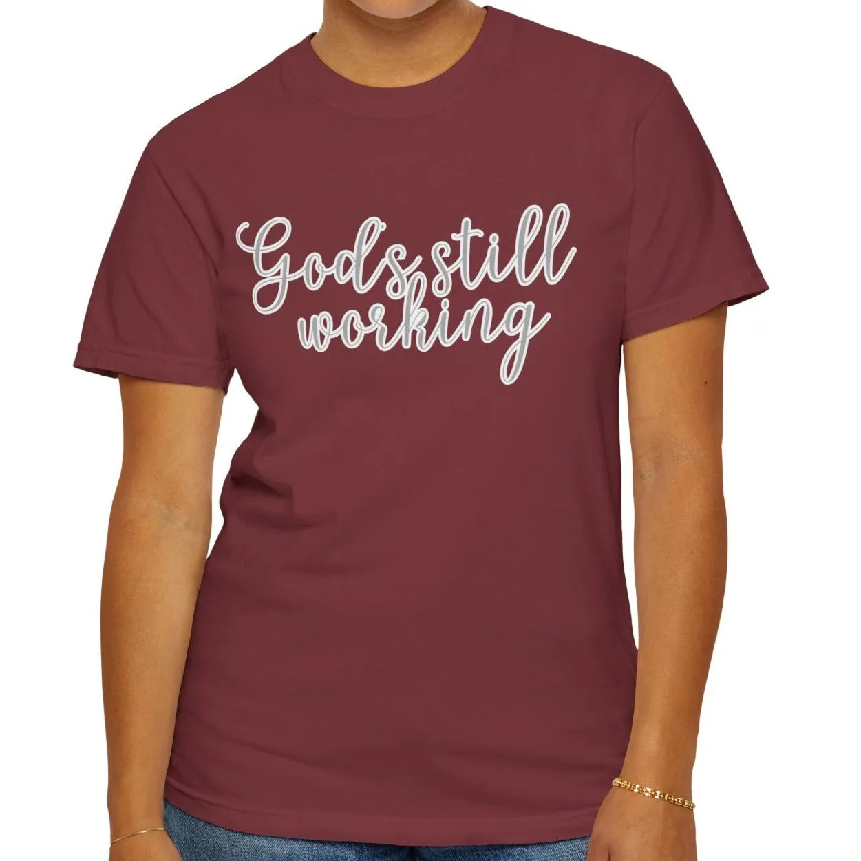 God's Still Working Women's Comfort Colors Tee