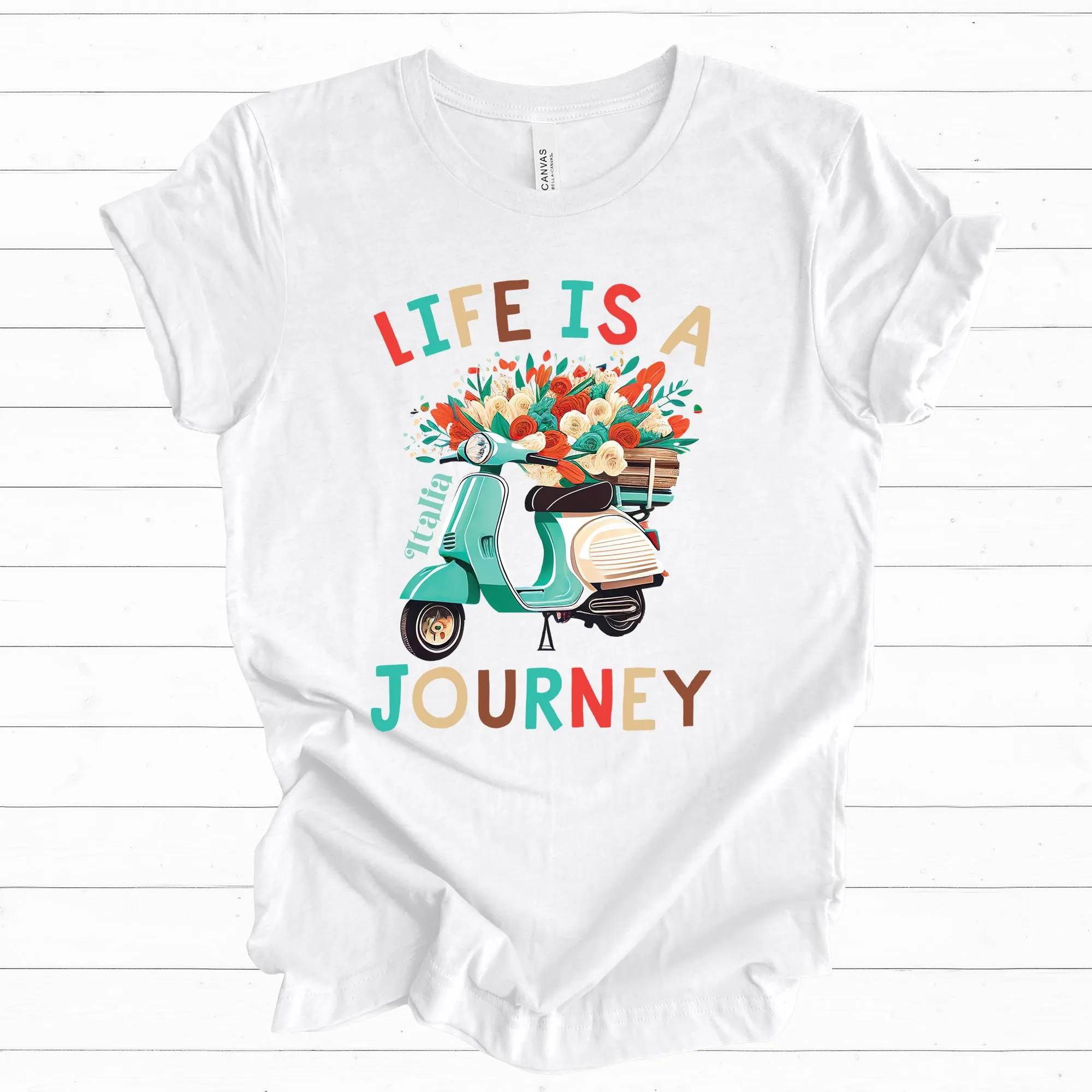 Life Is A Journey Italy Shirt | Italy Travel Gifts | Italy Vacation Shirt | Gift For Her | Unisex Jersey T-shirt