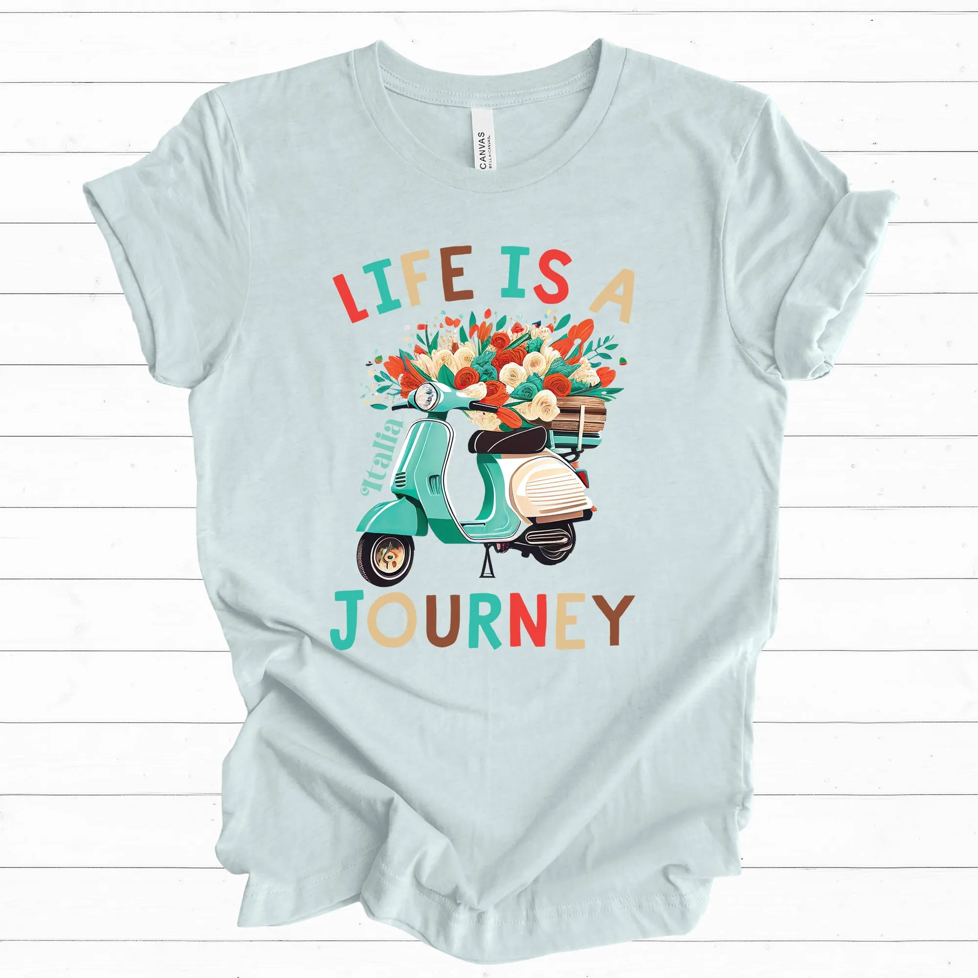 Life Is A Journey Italy Shirt | Italy Travel Gifts | Italy Vacation Shirt | Gift For Her | Unisex Jersey T-shirt