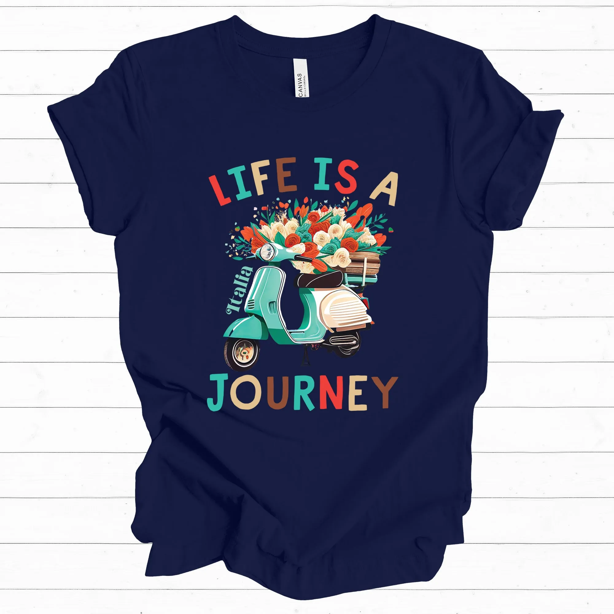 Life Is A Journey Italy Shirt | Italy Travel Gifts | Italy Vacation Shirt | Gift For Her | Unisex Jersey T-shirt