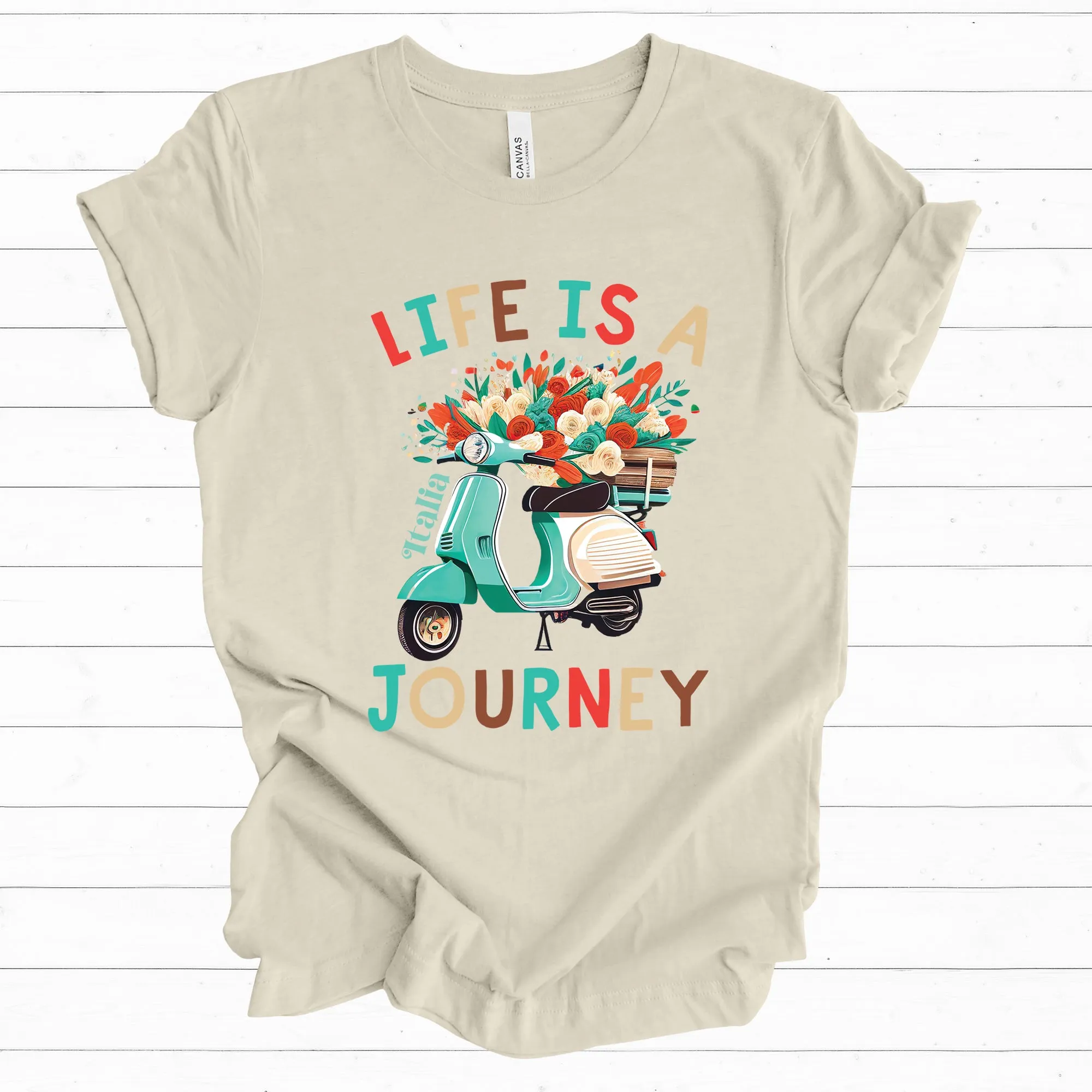 Life Is A Journey Italy Shirt | Italy Travel Gifts | Italy Vacation Shirt | Gift For Her | Unisex Jersey T-shirt