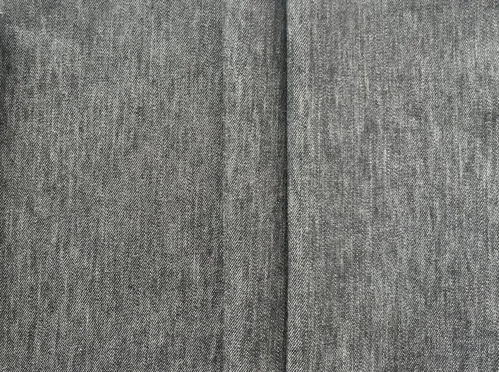 Light to Mid-Weight Whale Grey 10 oz Stretch Cotton Denim (Made in Italy)