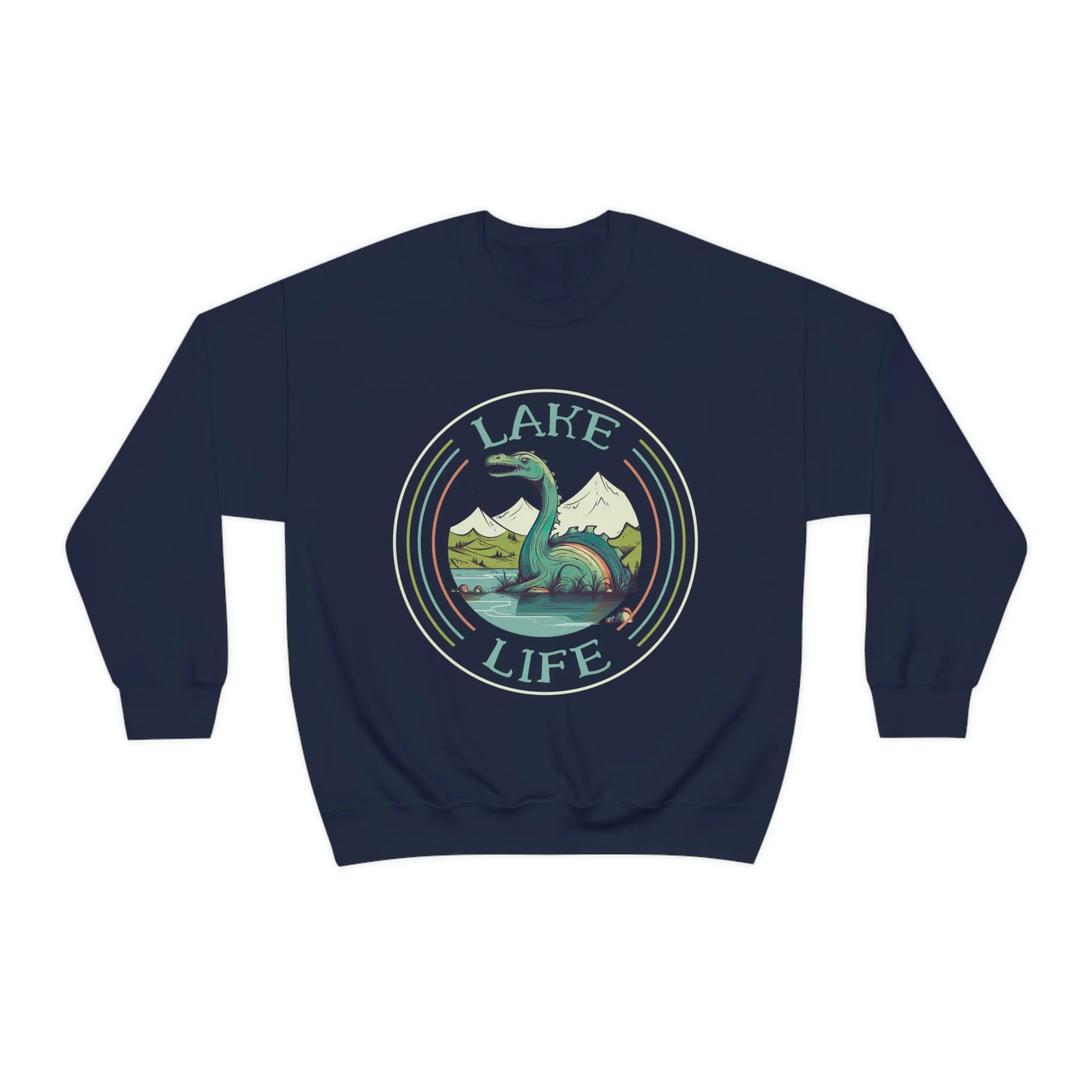 Loch Ness Monster Funny Lake Life Shirt | Lake Vacation Shirt | Lake House Gift | Unisex Crewneck Sweatshirt
