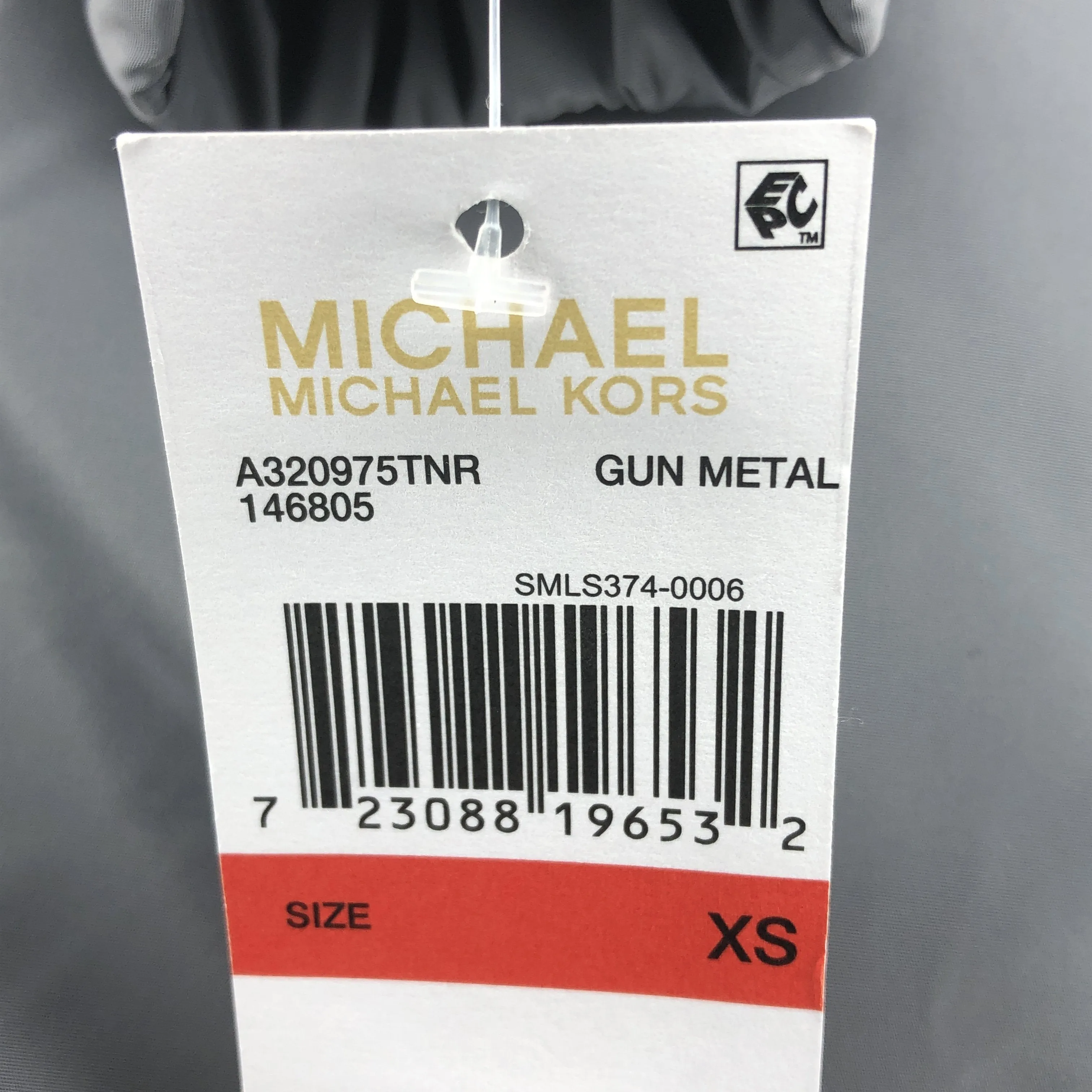 MICHAEL Michael Kors Gun Metal Missy Faux Shearling Lined Jacket - Size XS