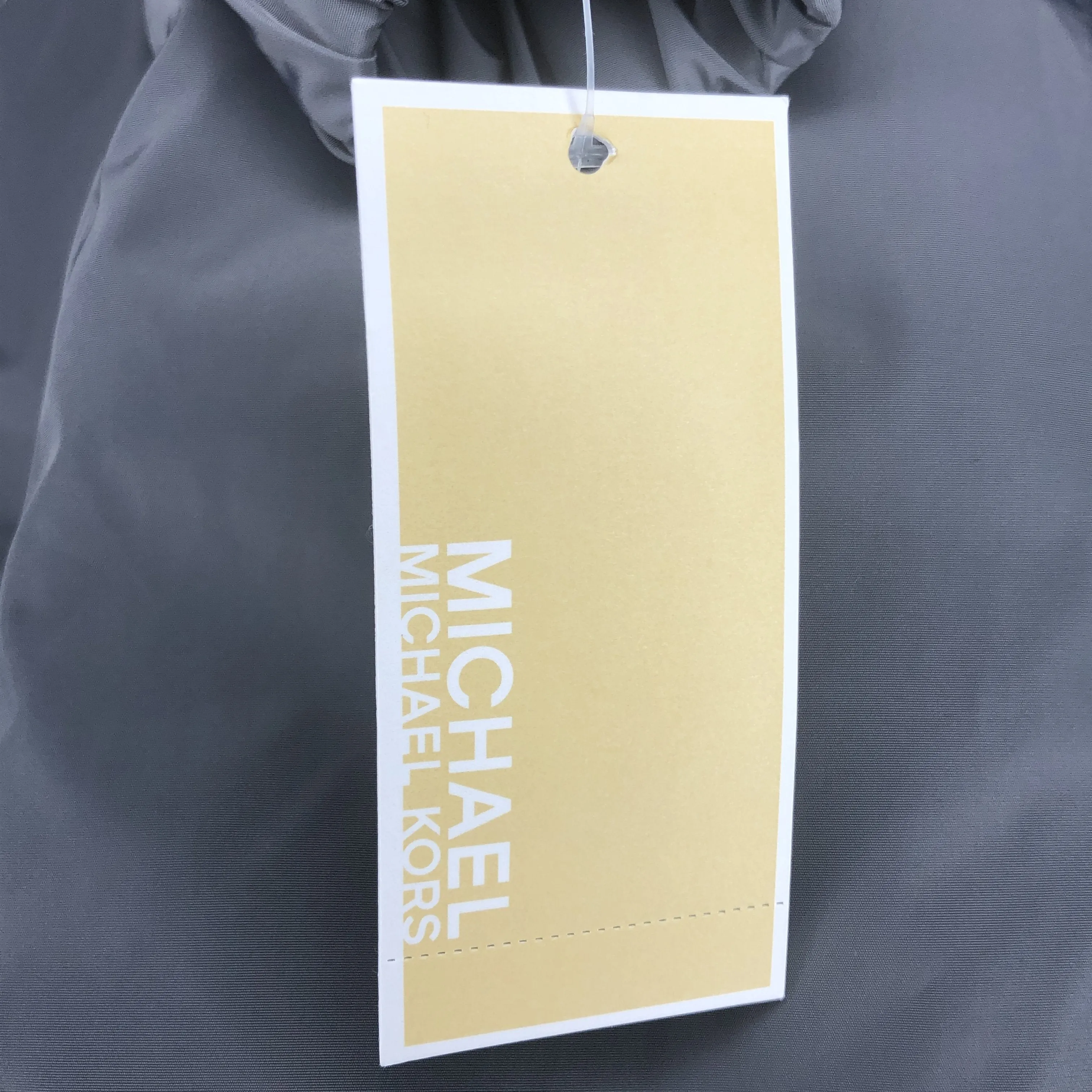 MICHAEL Michael Kors Gun Metal Missy Faux Shearling Lined Jacket - Size XS