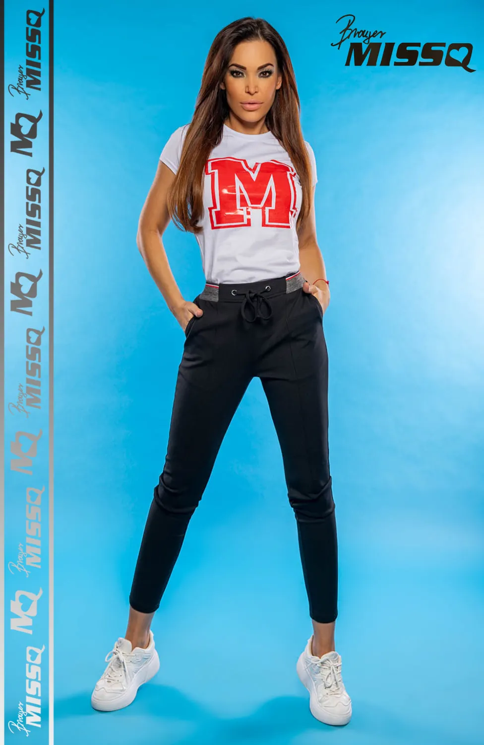 MissQ Elastic & Drawstring Waist Carrot Pants