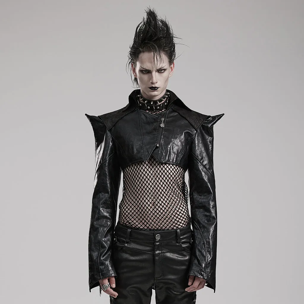 Punk super short faux leather jacket WY-1564PDM