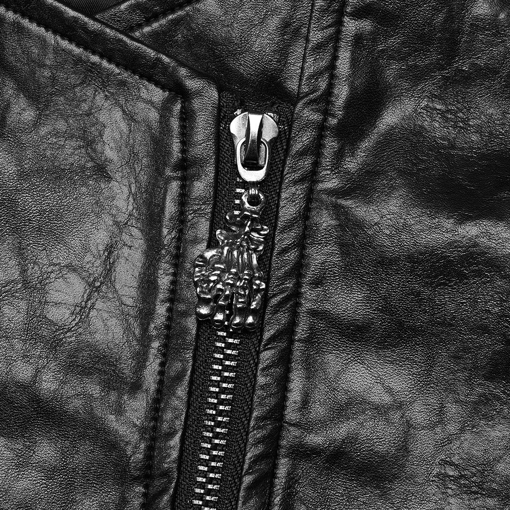 Punk super short faux leather jacket WY-1564PDM