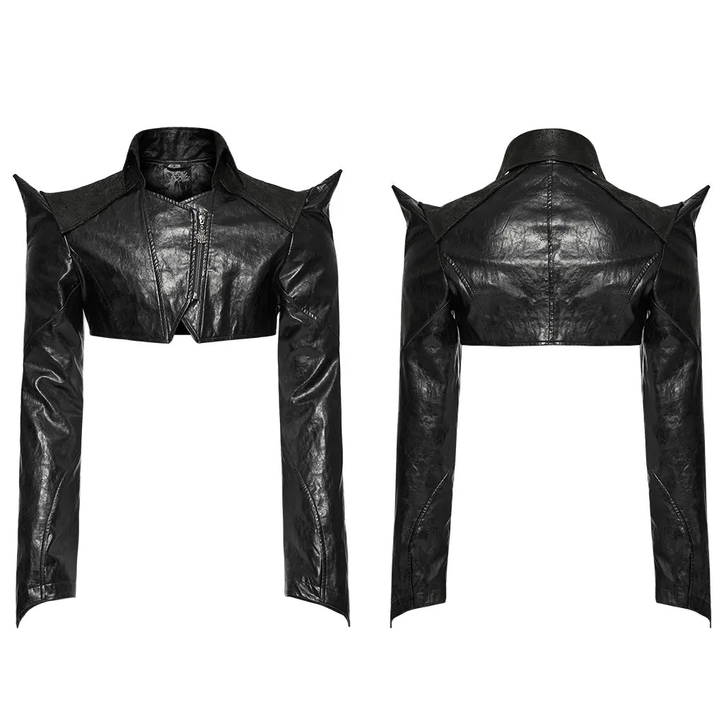Punk super short faux leather jacket WY-1564PDM