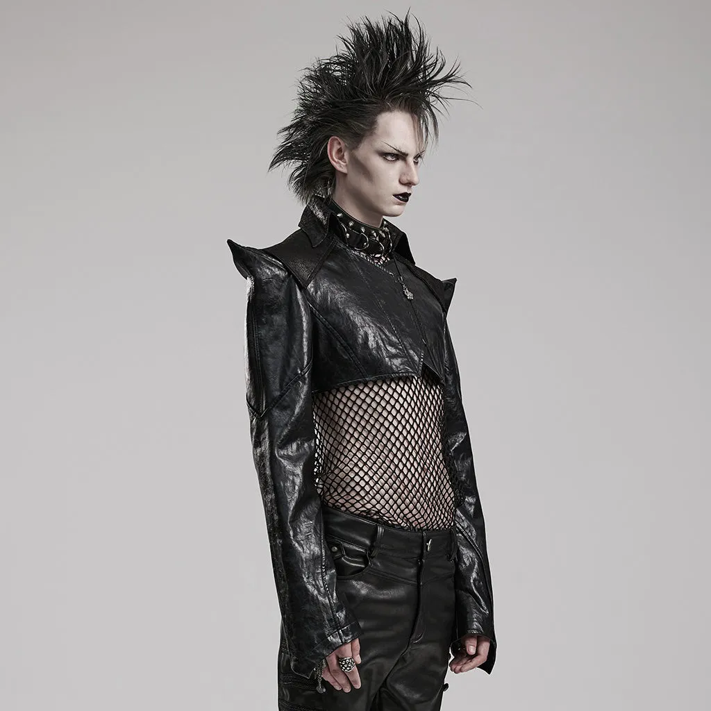 Punk super short faux leather jacket WY-1564PDM