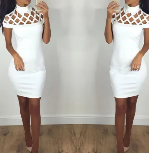 Slim Dresses Sexy Skinny Cut Off