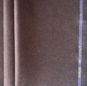 Vitale Barberia Cononico Lighter-Weight Mahogany Virgin Wool Flannel (Made in Italy)