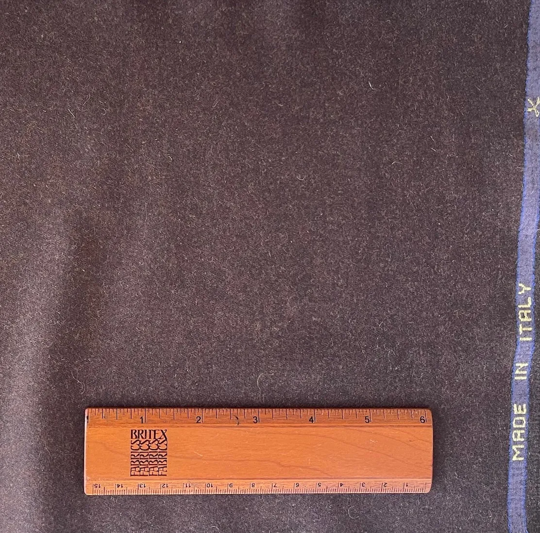 Vitale Barberia Cononico Lighter-Weight Mahogany Virgin Wool Flannel (Made in Italy)