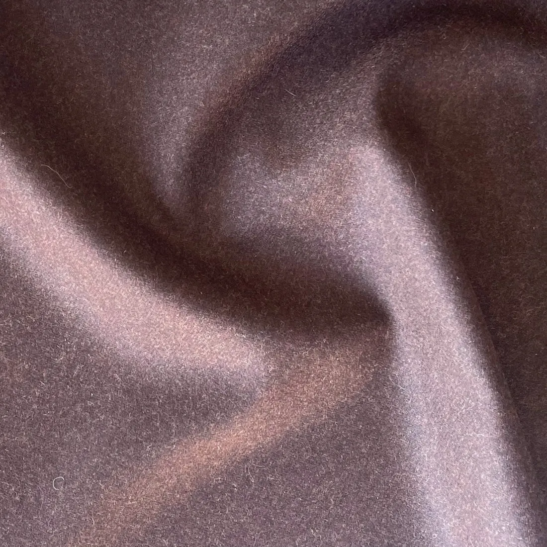 Vitale Barberia Cononico Lighter-Weight Mahogany Virgin Wool Flannel (Made in Italy)