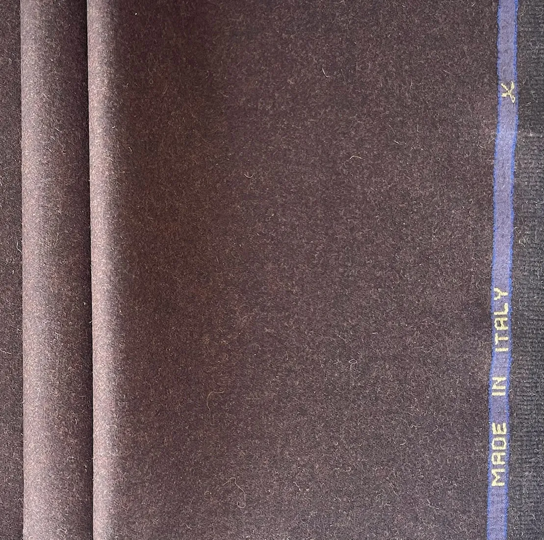Vitale Barberia Cononico Lighter-Weight Mahogany Virgin Wool Flannel (Made in Italy)