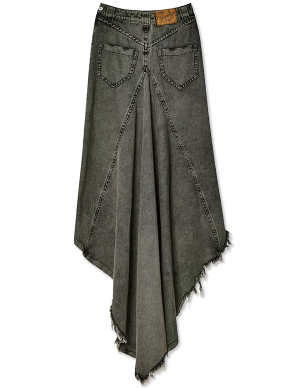 Womens Denim Prom Skirt Woven