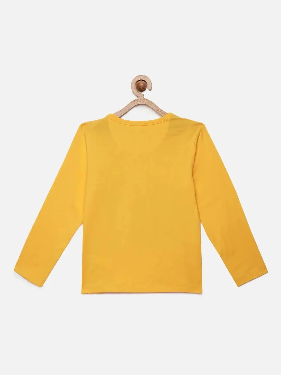Yellow Construction Full Sleeves Cotton T-shirt