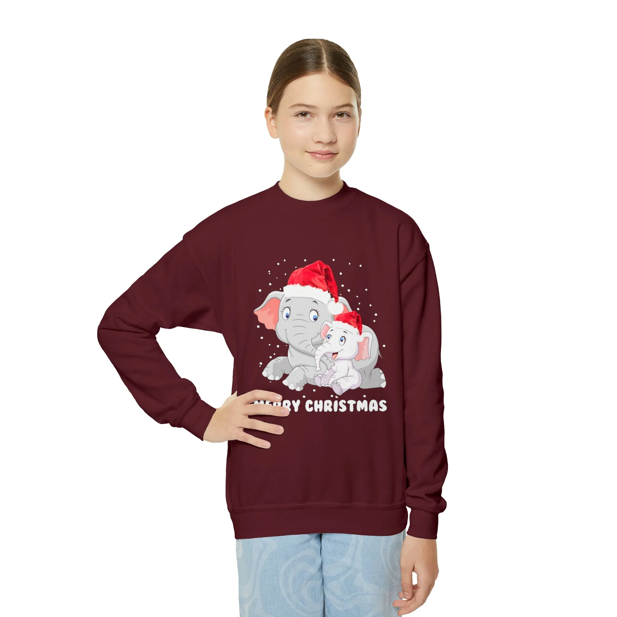 Youth Merry Christmas Crewneck Sweatshirt