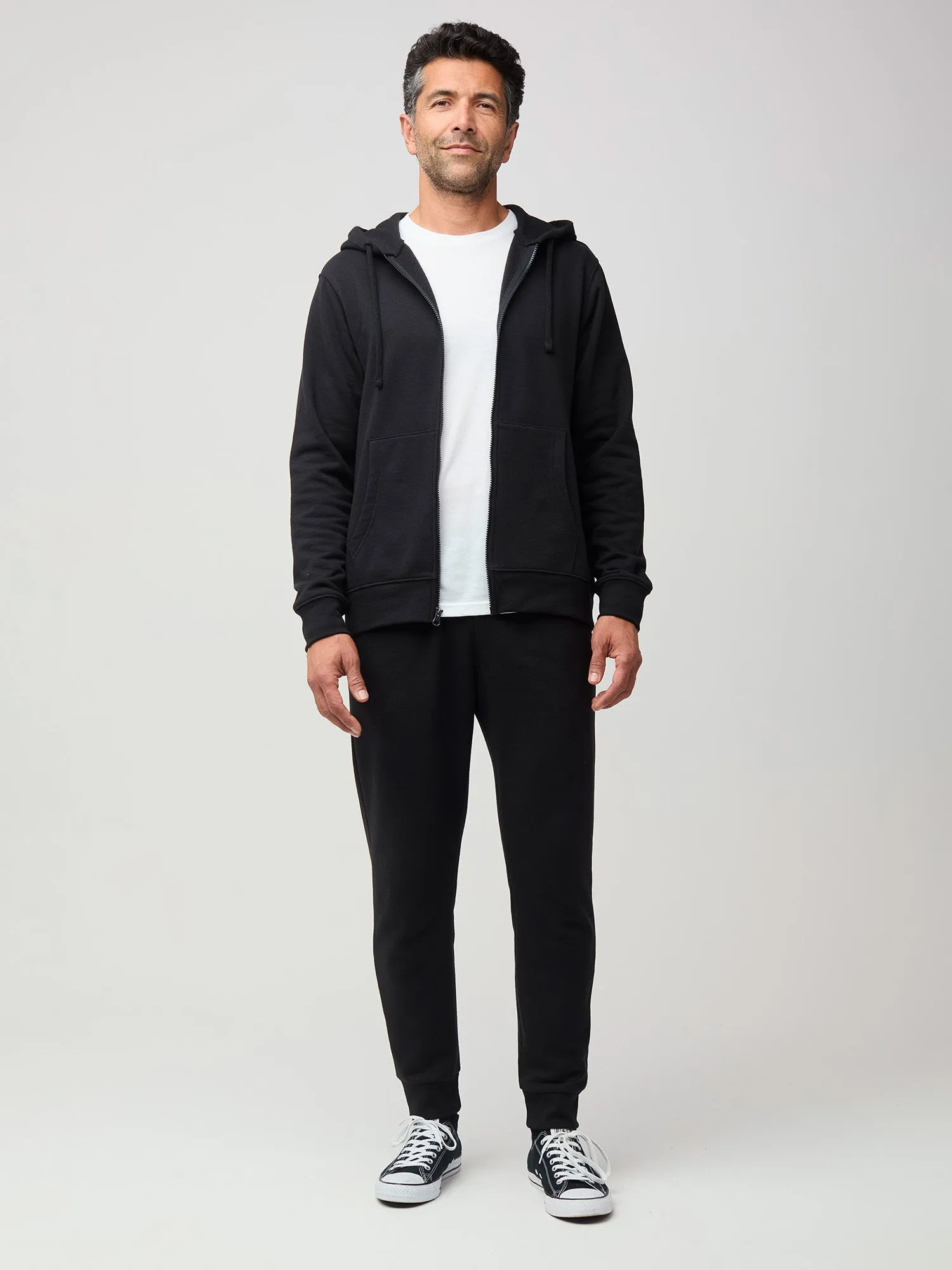 Zip-Up Hoodie Black   Dark Navy 2-Pack